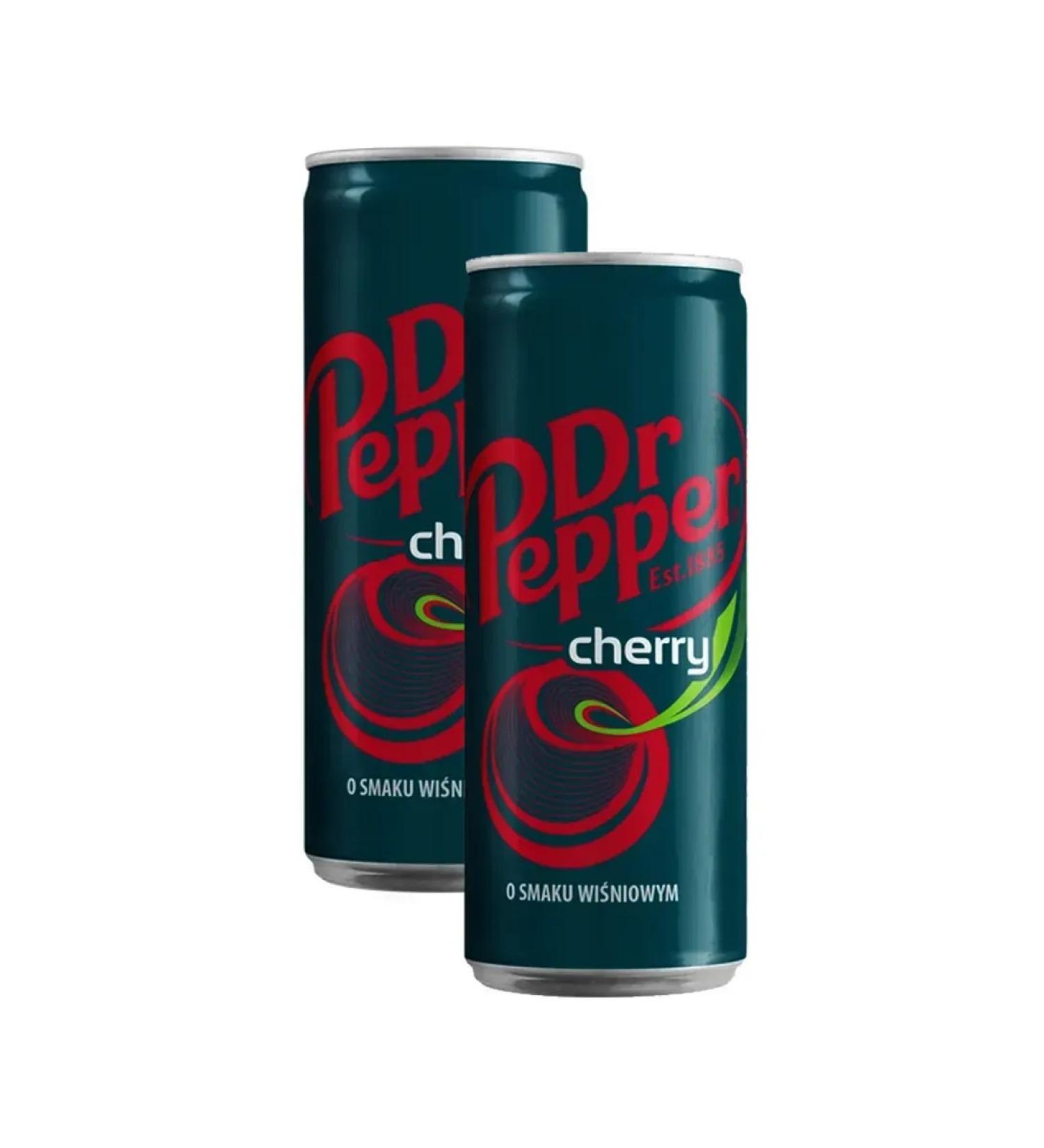 Red Dragon St Petersburg Dr. drink Dr. Pepper Cherry 2 pcs. 330 ml - Buy Online on GoSupps.com