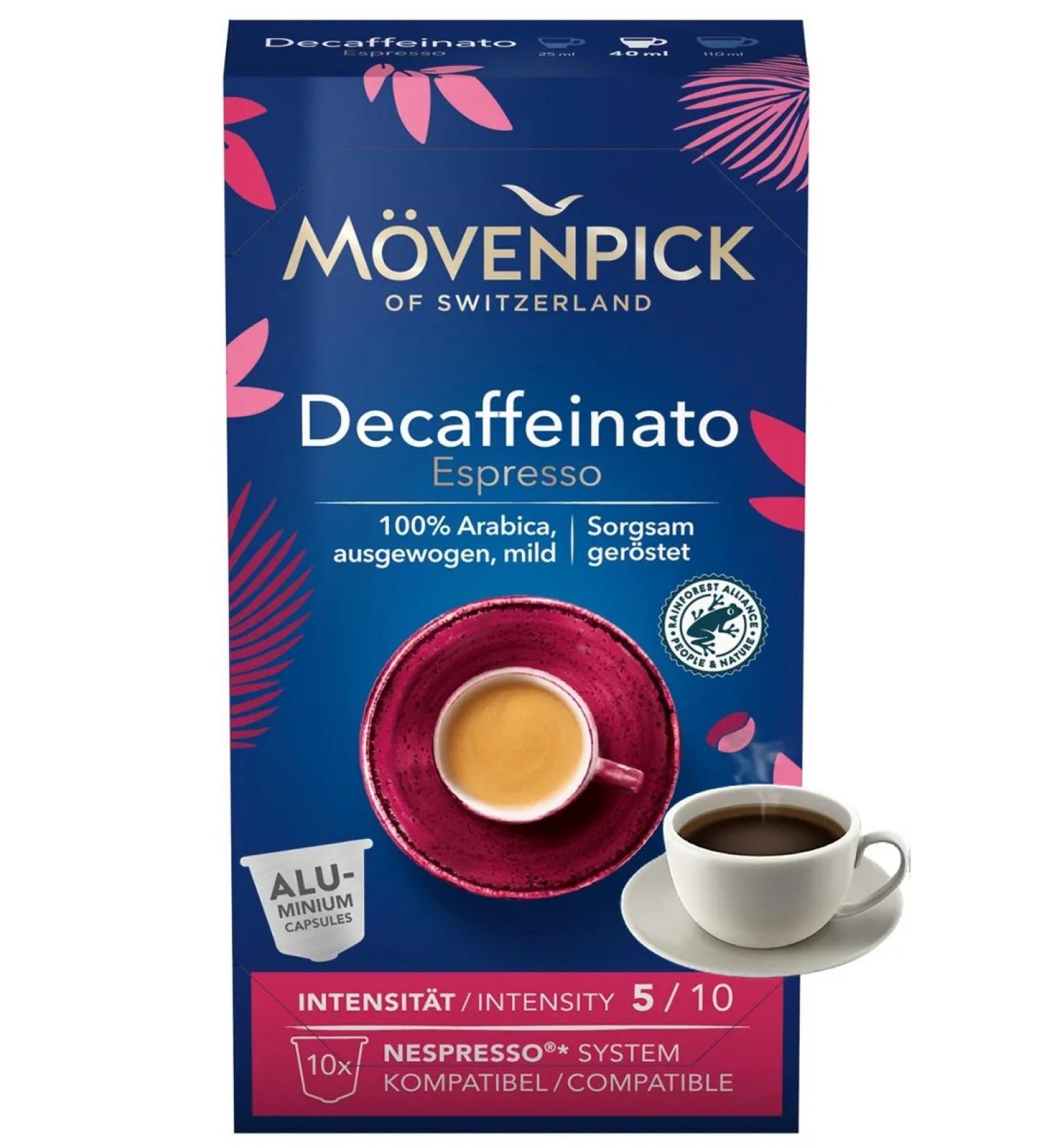 Movenpick Coffee in decaffeinato capsules 10 capsules - Buy Online on GoSupps.com