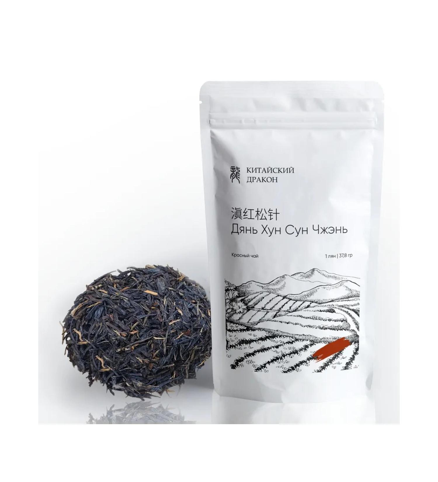 Chinese dragon Tea Dyan Hong Song Zhen Chinese Black 38 g - Buy Online on GoSupps.com