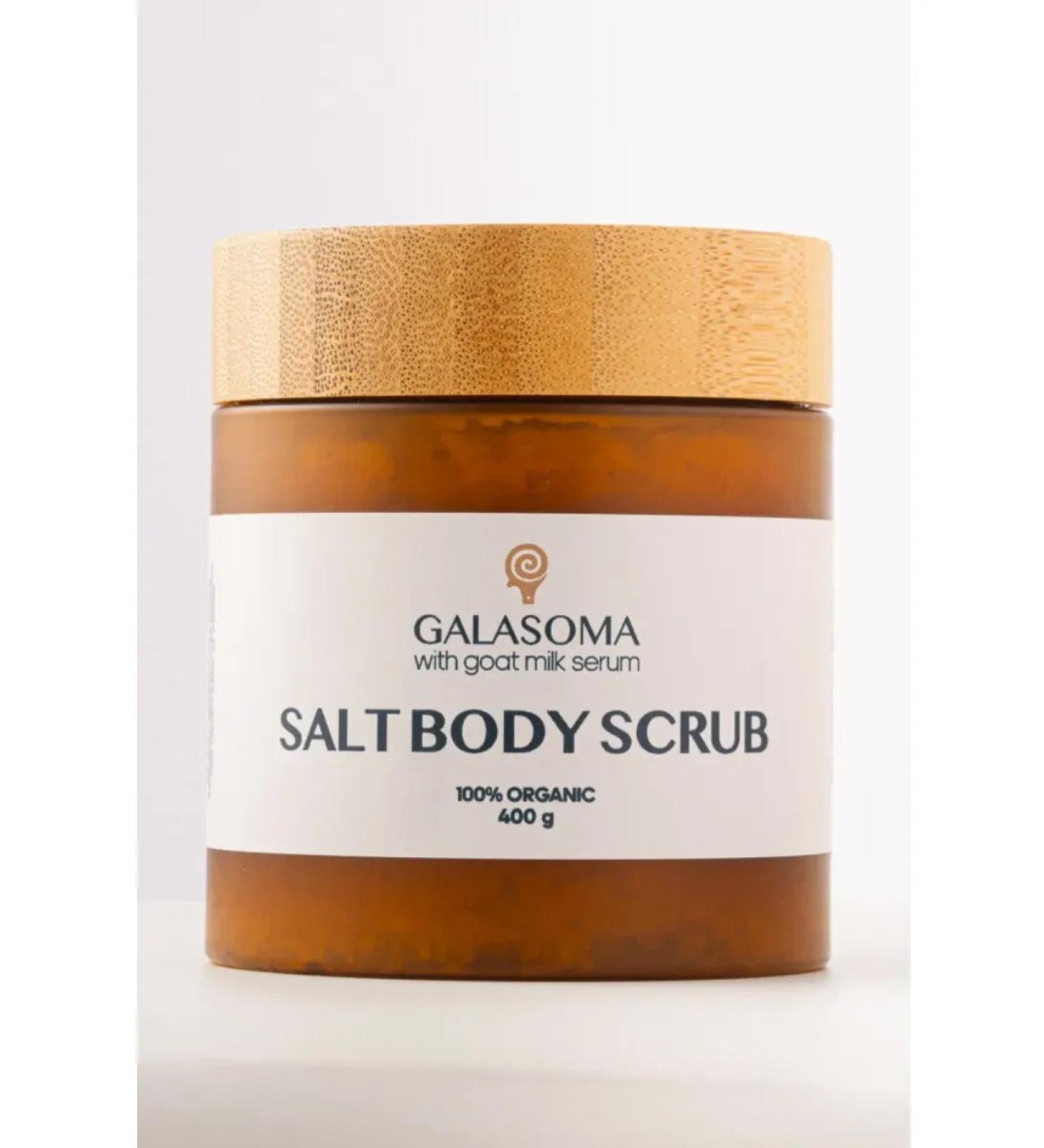 GALASOMA Salt body scrub with goat milk 400 g - Buy Online on GoSupps.com