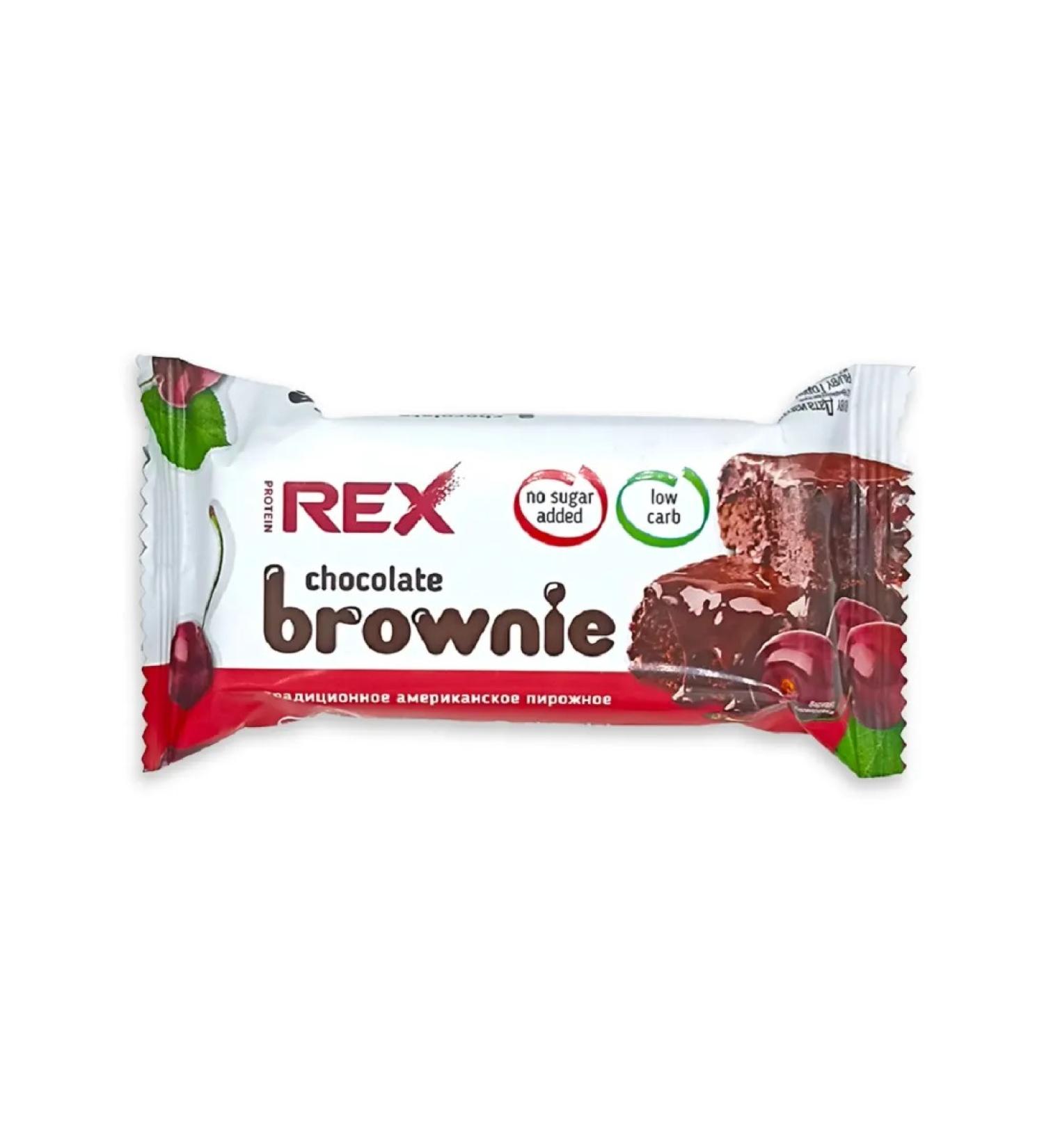 ProteinRex Protein brownies without sugar cherries 12pcs