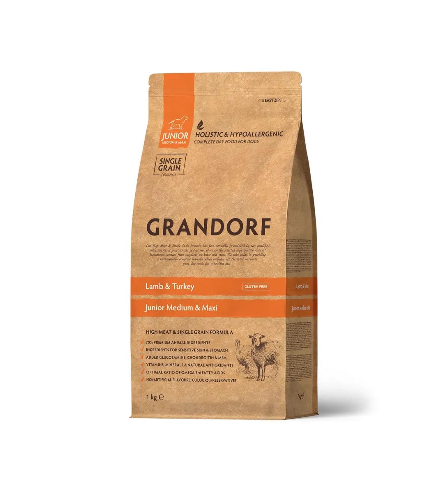 Grandorf GR Junior Form for Juniors dogs lambs with a turkey 1 kg - Buy Online on GoSupps.com