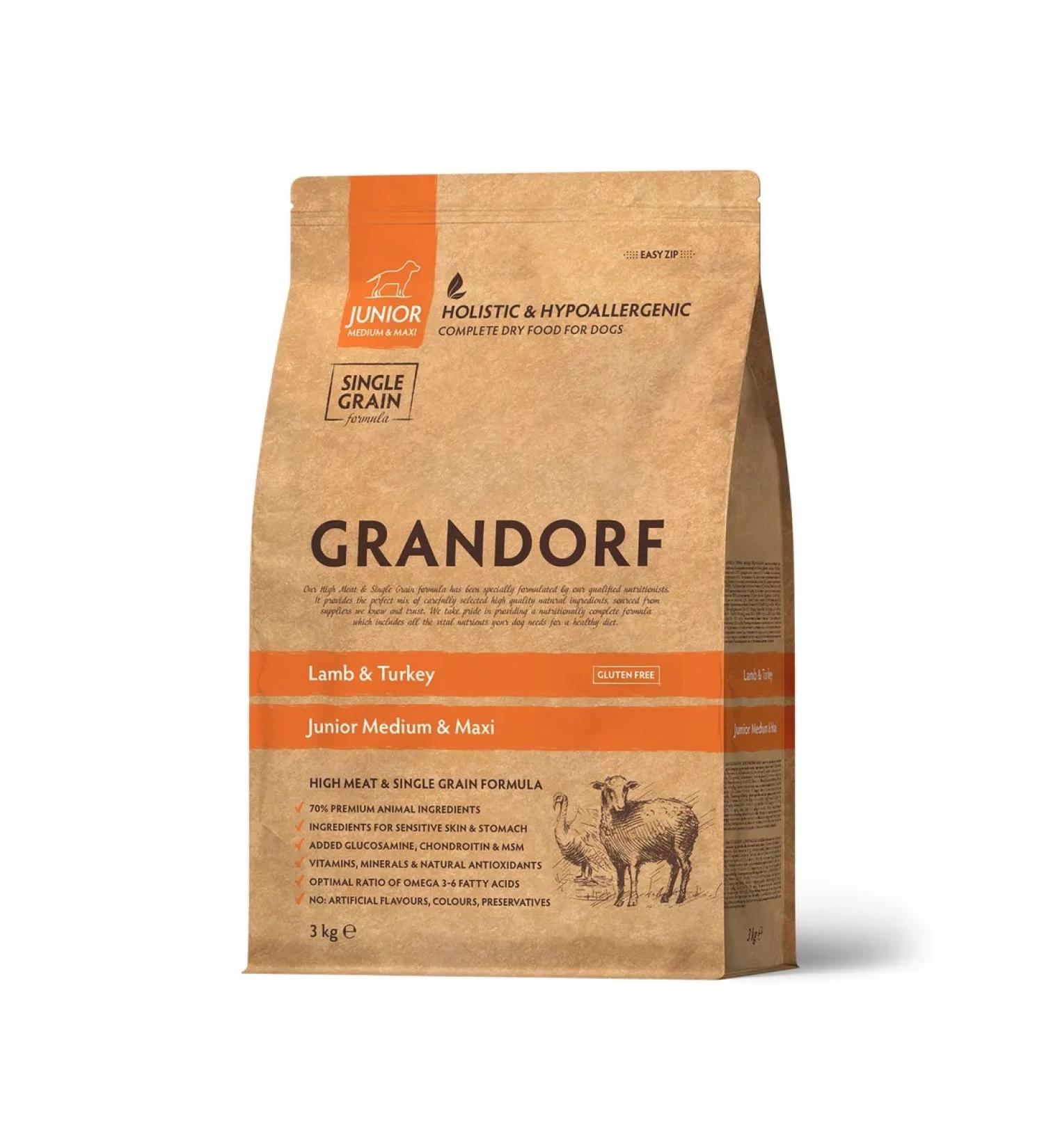 Grandorf GR Junior Form for Junior dogs lambs with a turkey 3kg - Buy Online on GoSupps.com