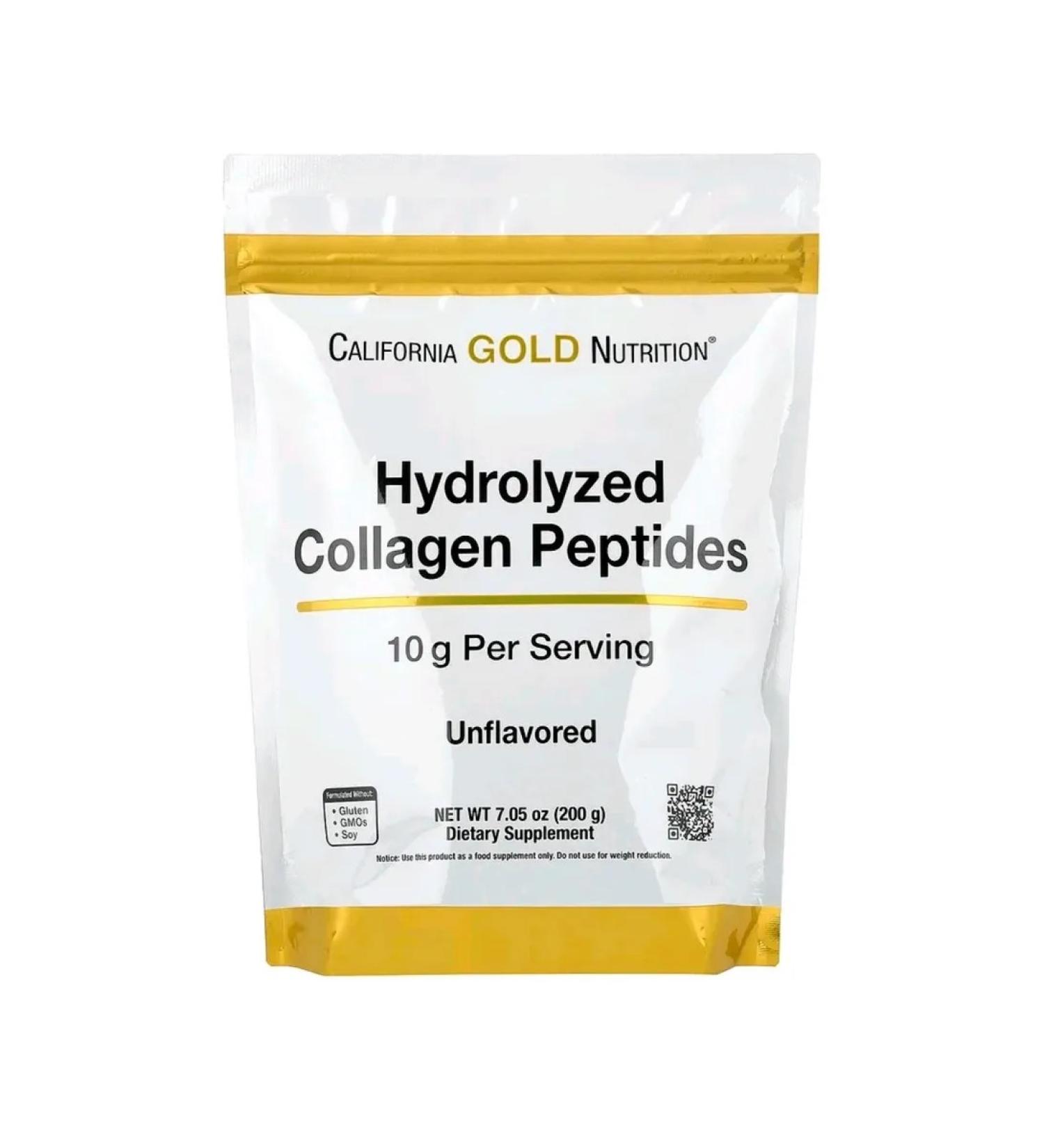 California Gold Nutrition Collagen type 1 and 3 without additives 200g - Buy Online on GoSupps.com