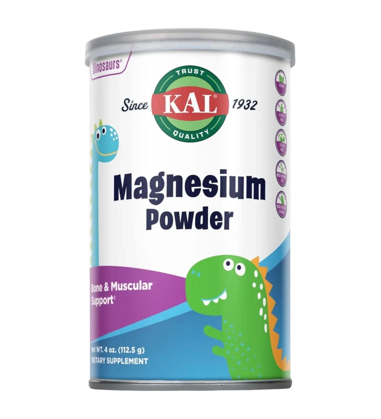 KAL Children's Magnesium 200 mg - Supports Healthy Bones and Muscles - Gluten Sugar and Nut Free