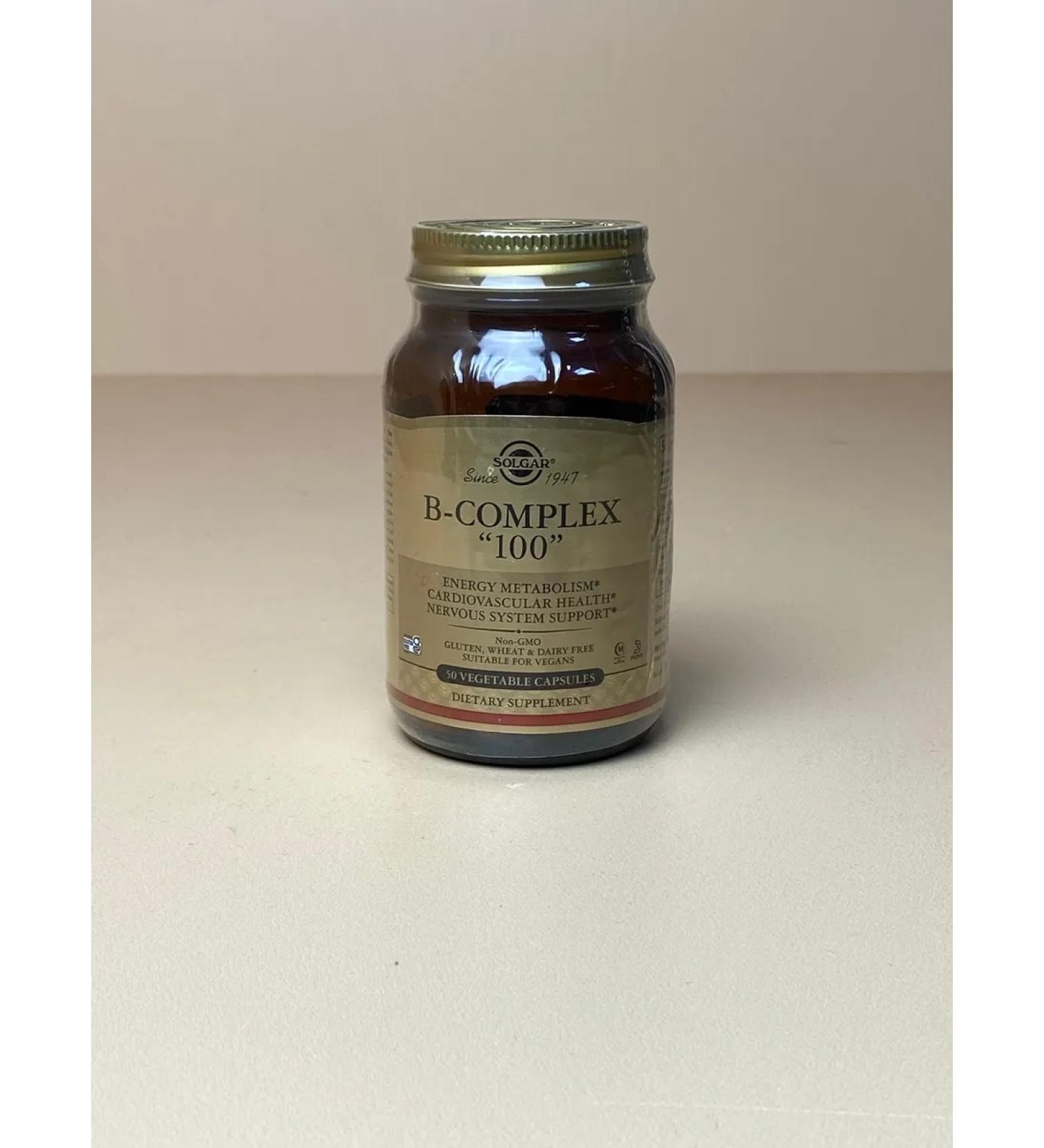 Complex of B vitamins B 100 100 capsules - Buy Online on GoSupps.com