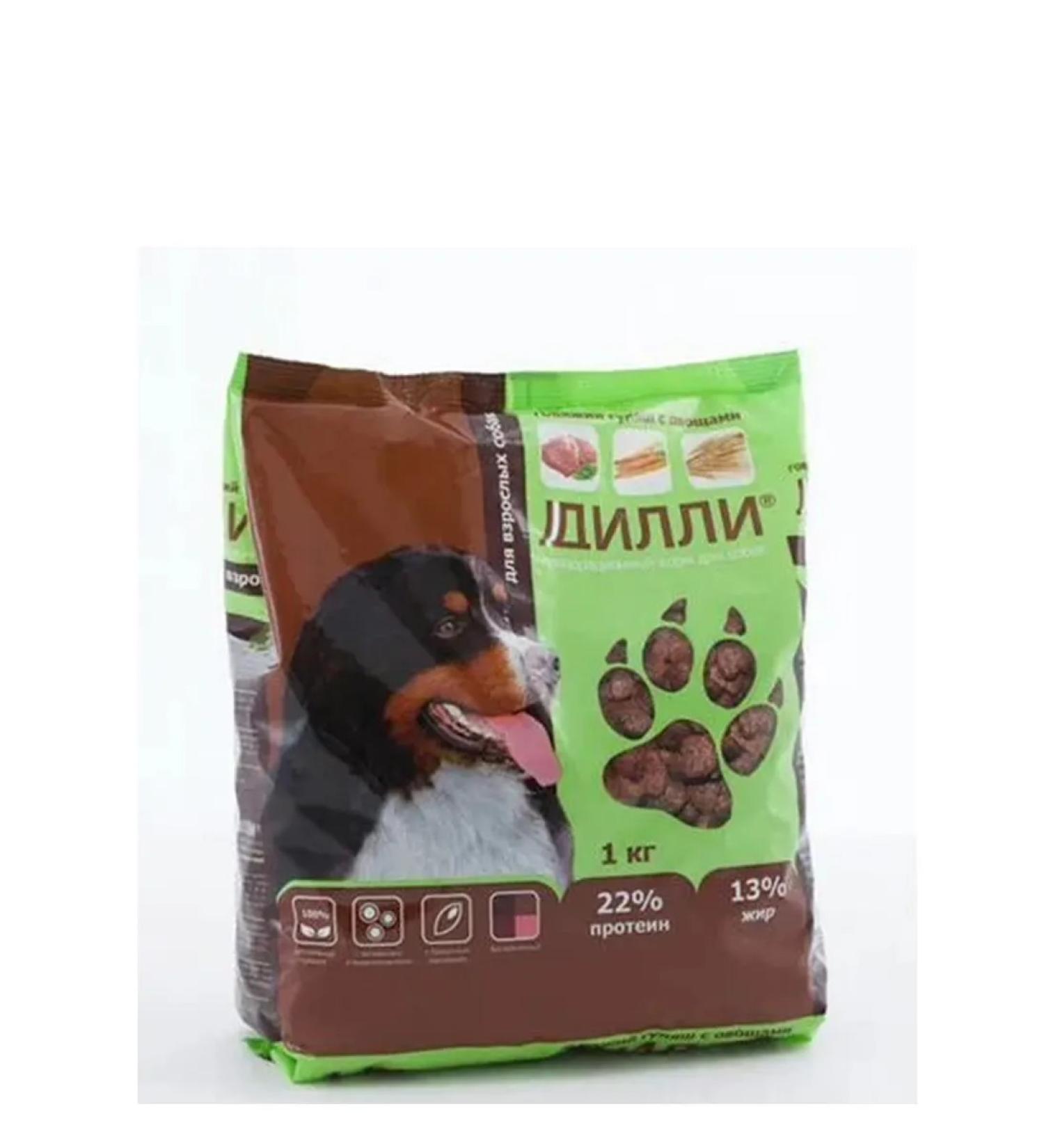 DILLY Dry food for dogs beef goulash with vegetables 1 kg