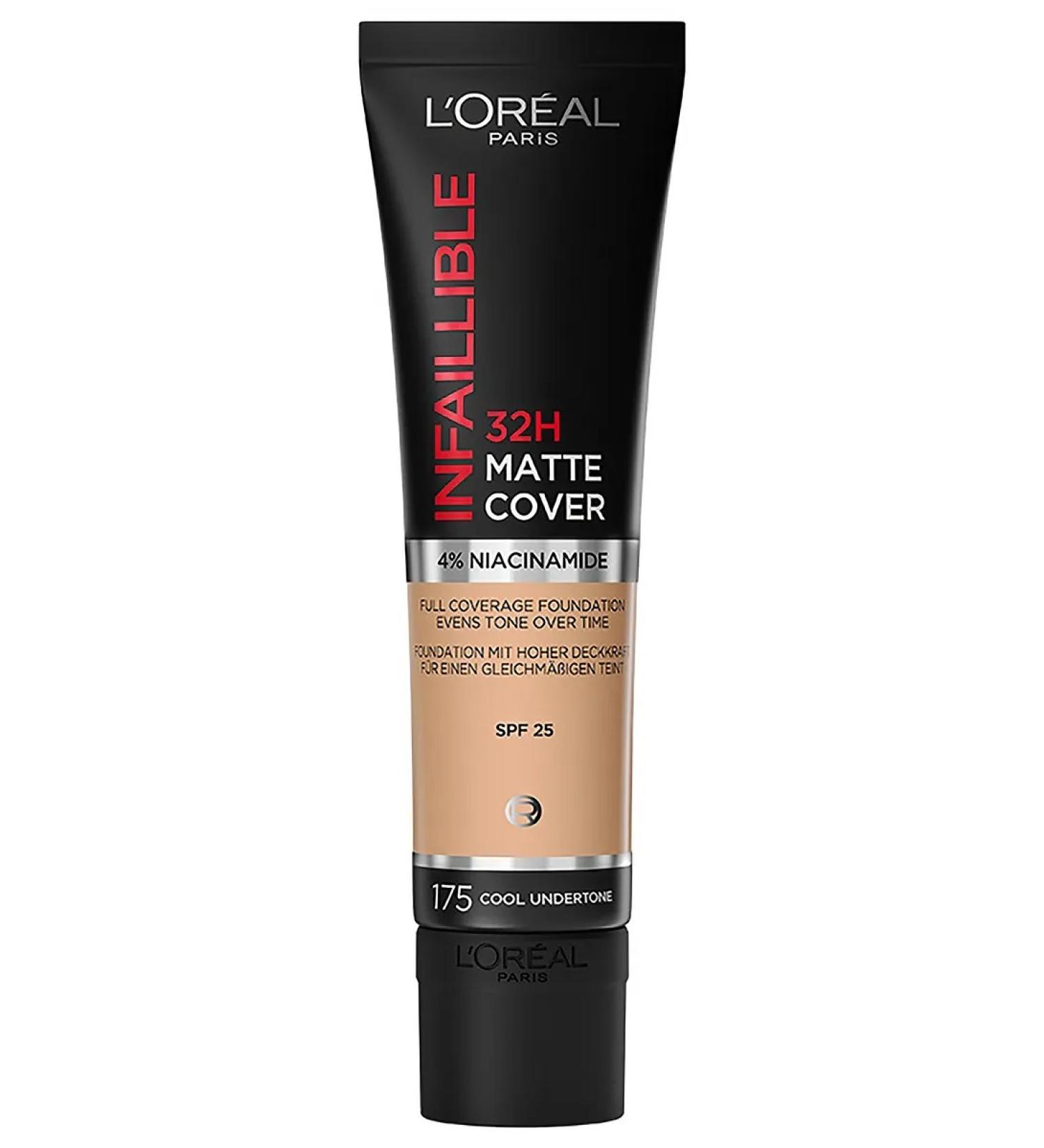 L'OREAL PARIS Tonal cream 32H ultramatting SPF 25 tone 175 30 ml - Buy Online on GoSupps.com