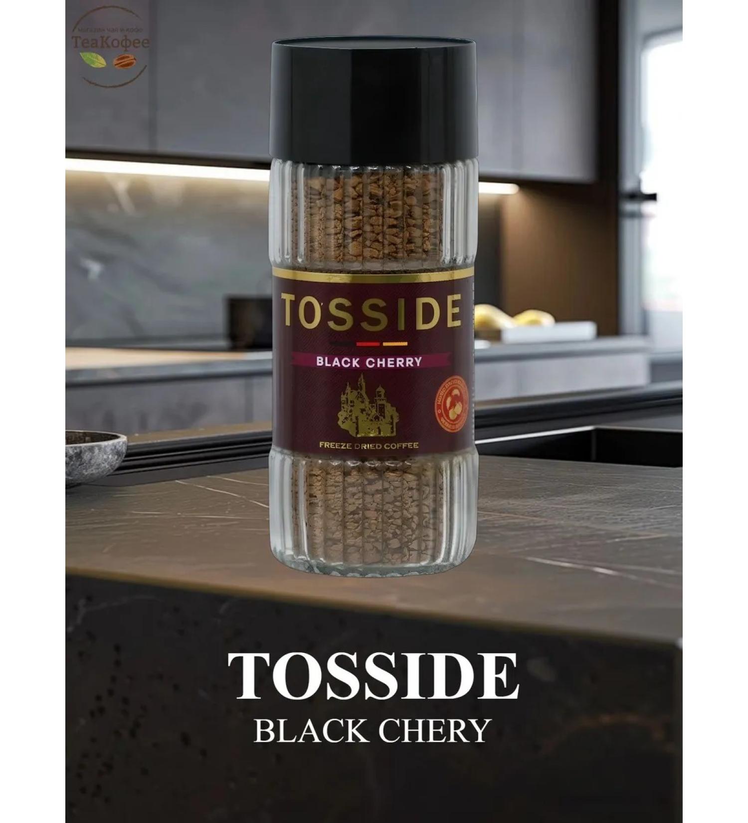 Teacofee Coffee soluble Tosside Black Cheri 95 gr. (glass)