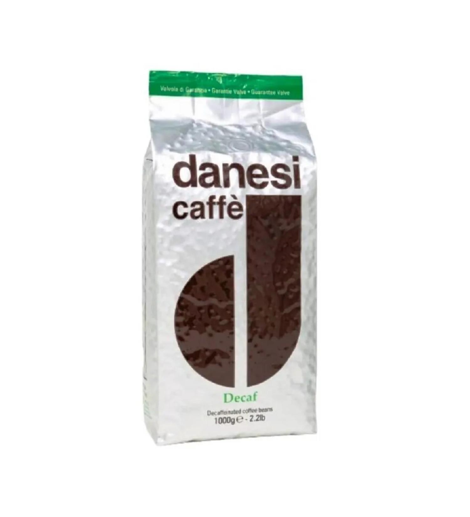 Danesi Decaf 1 kg of coffee in grains without caffeine package with a valve