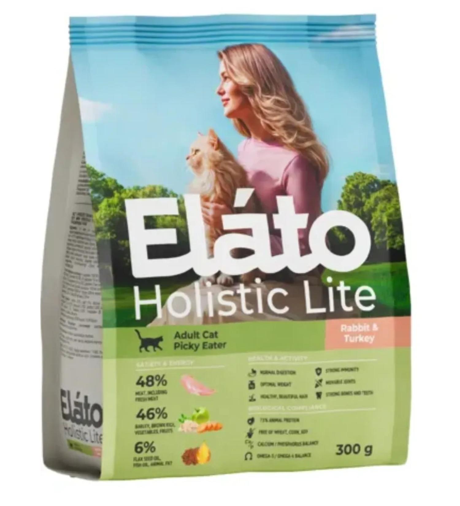 Elato Holistic Elato adult cat food with rabbit and turkey 300g