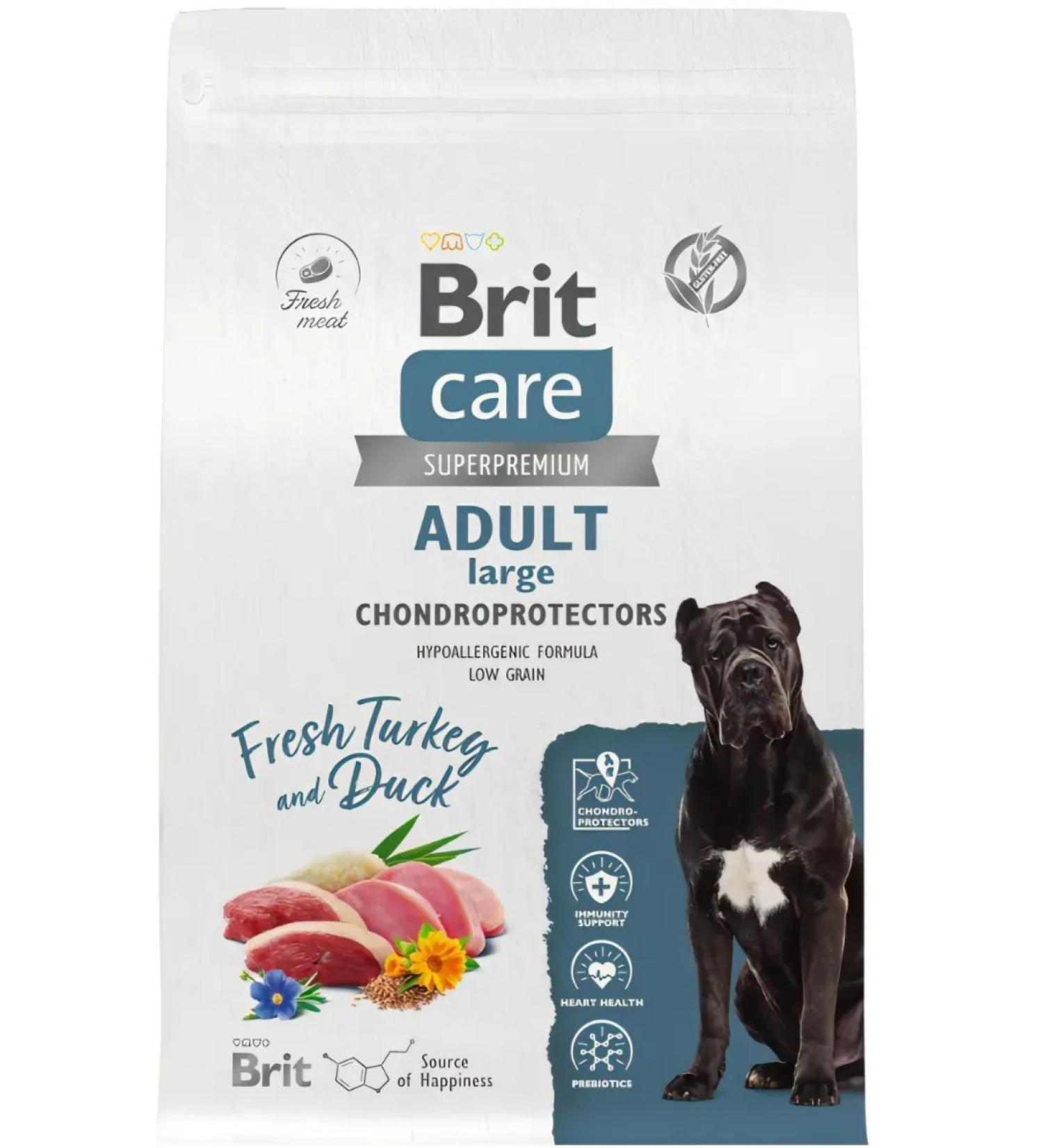 Brit Care British feed for dogs of large breeds 3kg - Buy Online on GoSupps.com