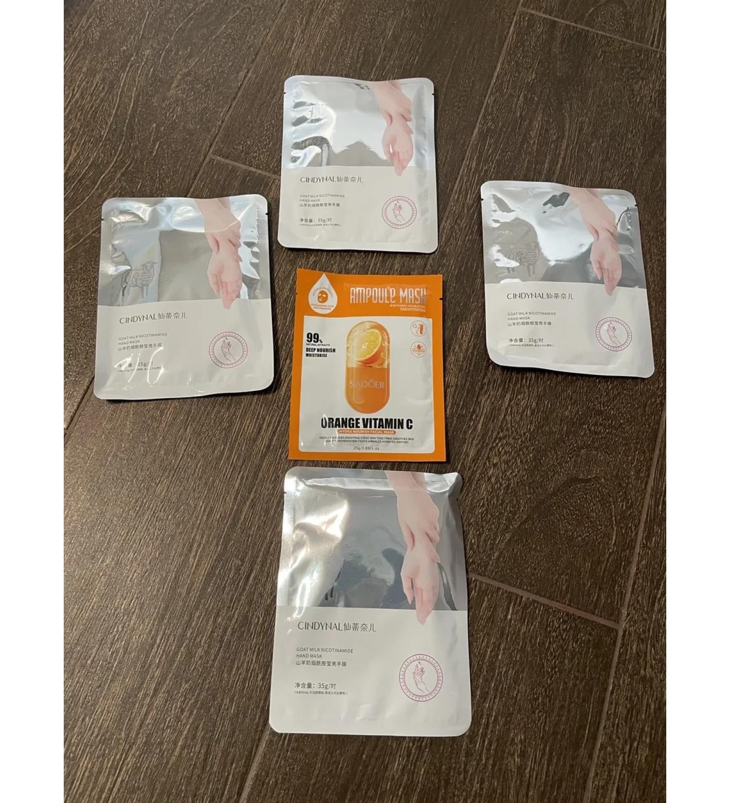 GK Boutique skin care A set of moisturizing masks-pinks for hand 5 pieces - Buy Online on GoSupps.com