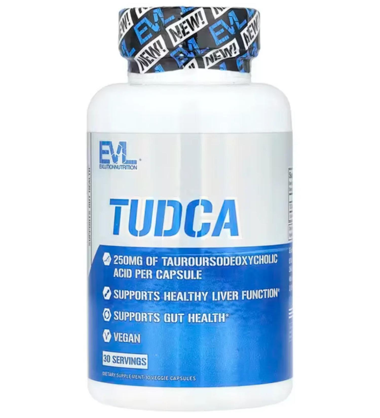 EVLution Nutrition Tudca 250 mg 30 plant capsules - Buy Online on GoSupps.com
