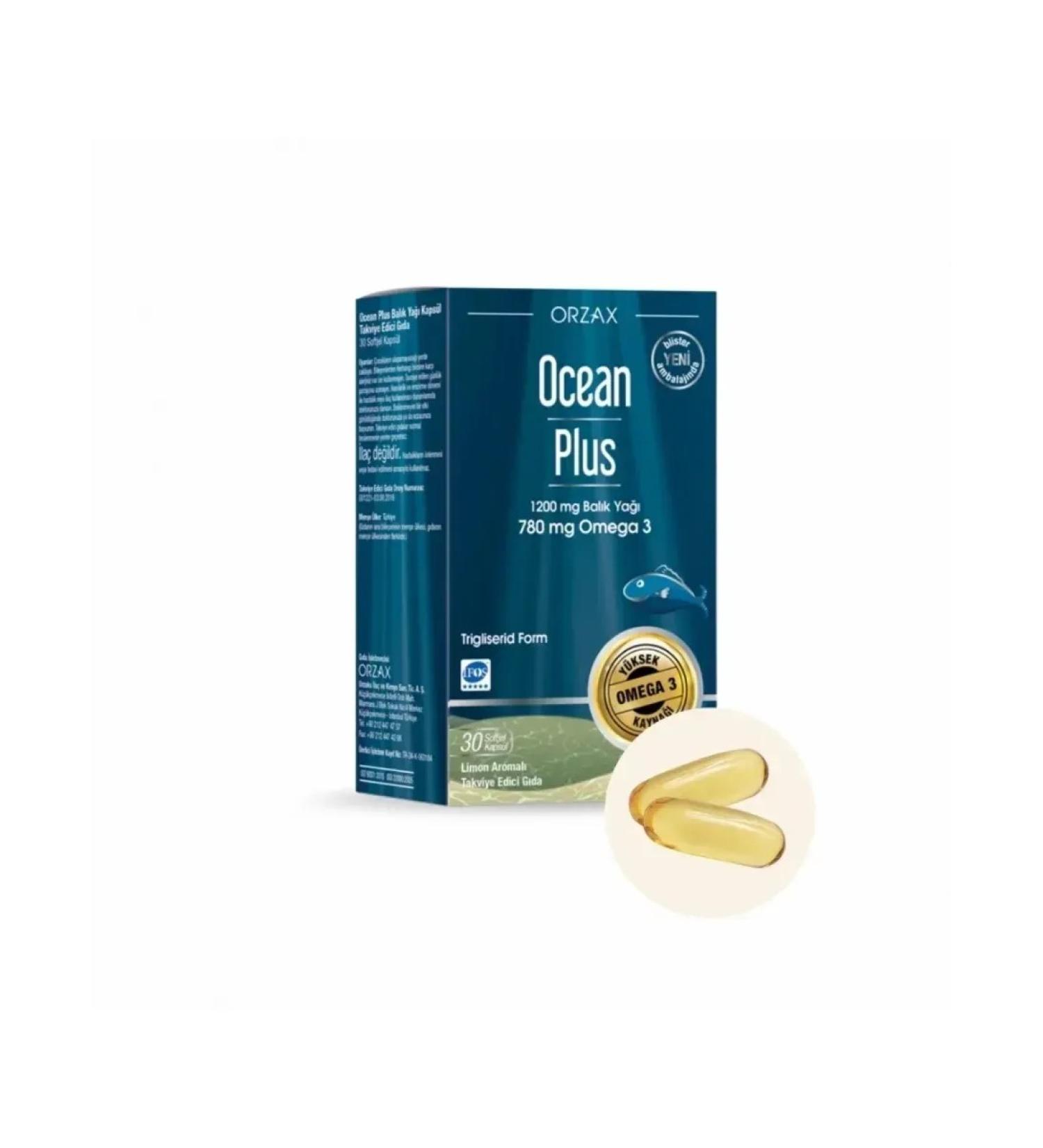 Orzax Omega 3 Plus 780mg omega 30 capsules