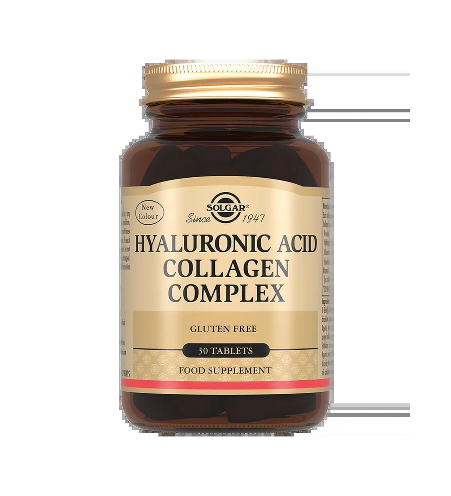 Solgar Complex of collagen and hyaluronic acid tablets 30 pcs - Buy Online on GoSupps.com