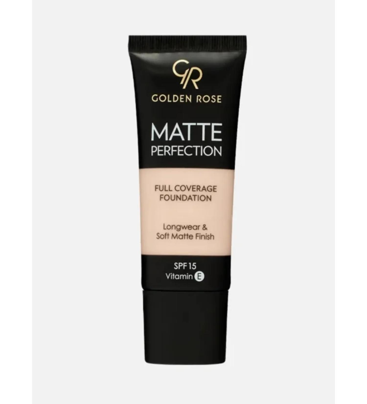 Golden Rose Matte Perfection Foundation 02 Cool SPF 15 - Buy Online on GoSupps.com