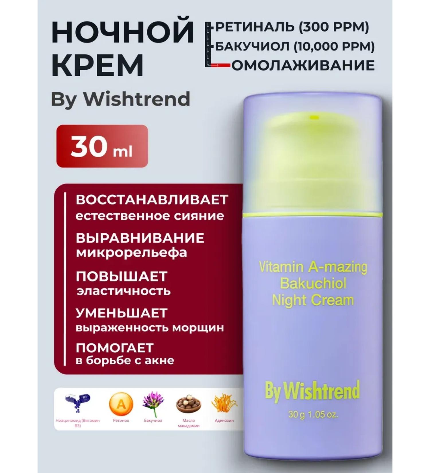 By Wishtrend Vitamin Amazing Creamy face cream with retinol + Bakuchiol by wisht - Buy Online on GoSupps.com