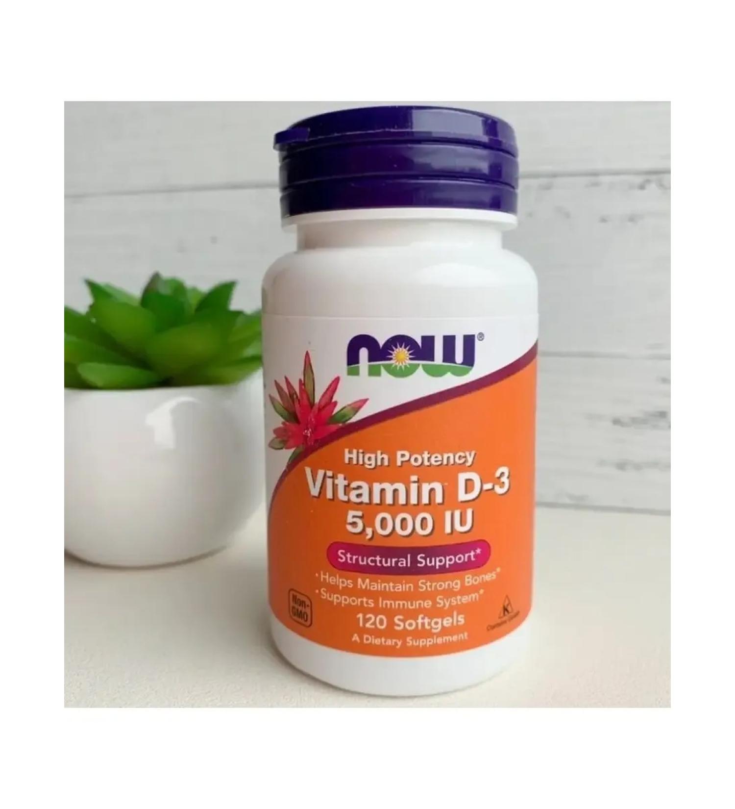 NOWNOW Vitamin D3 5O00 neutral 120 capsules