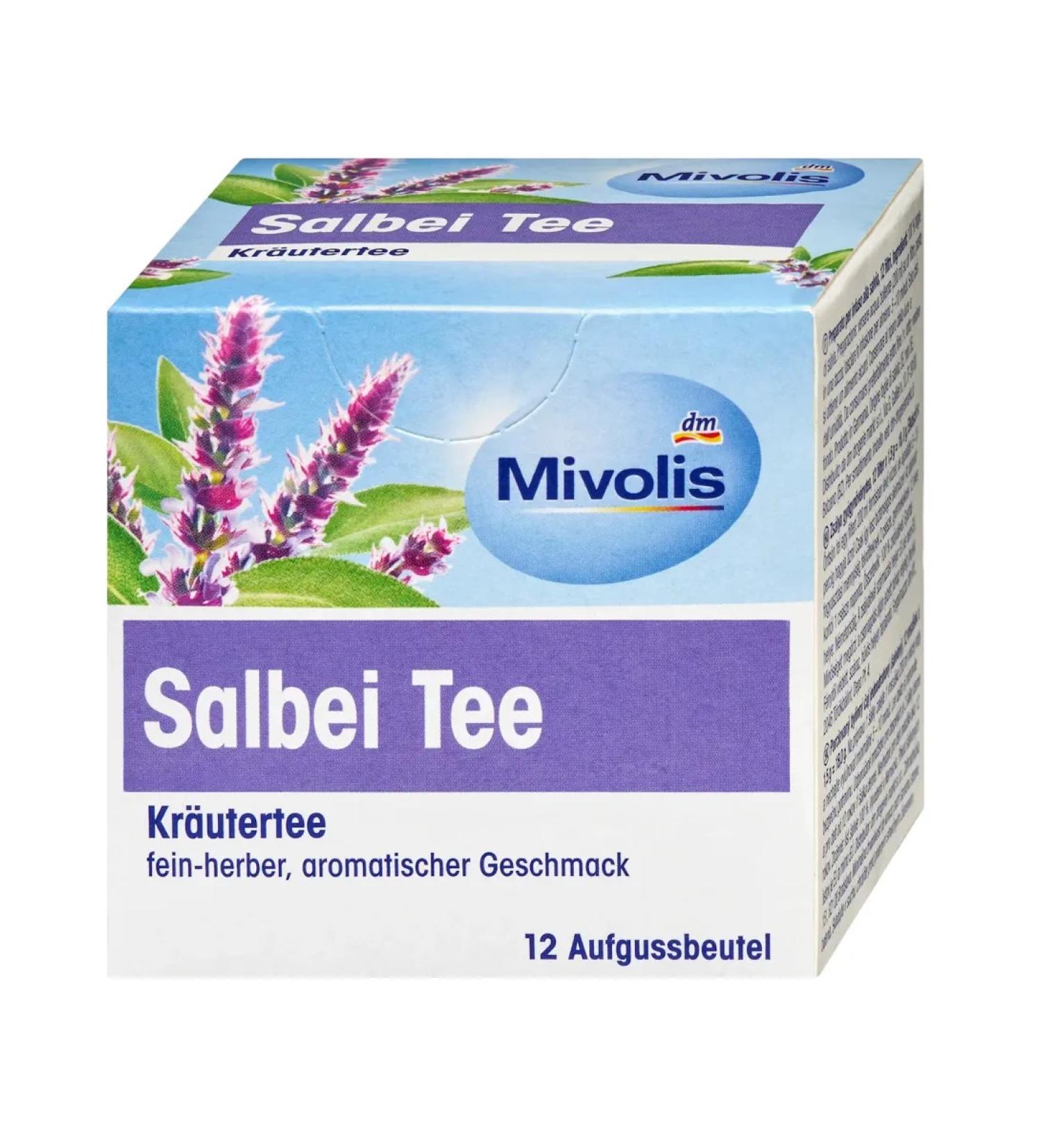 Mivolis Herbal tea with sage 12 bags Germany - Buy Online on GoSupps.com