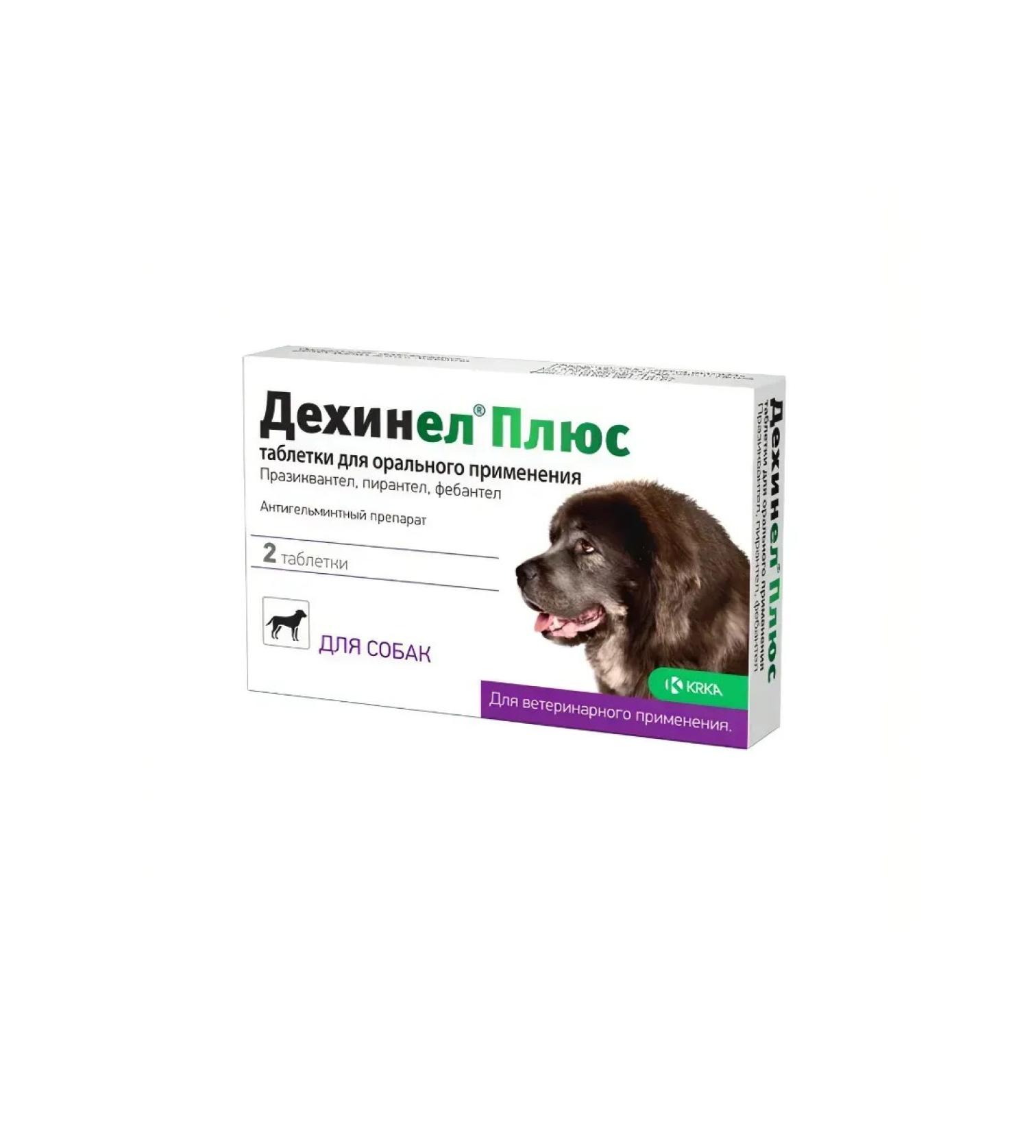 KRKA Dehinel plus tablets for large dogs No. 2 (04.2026)