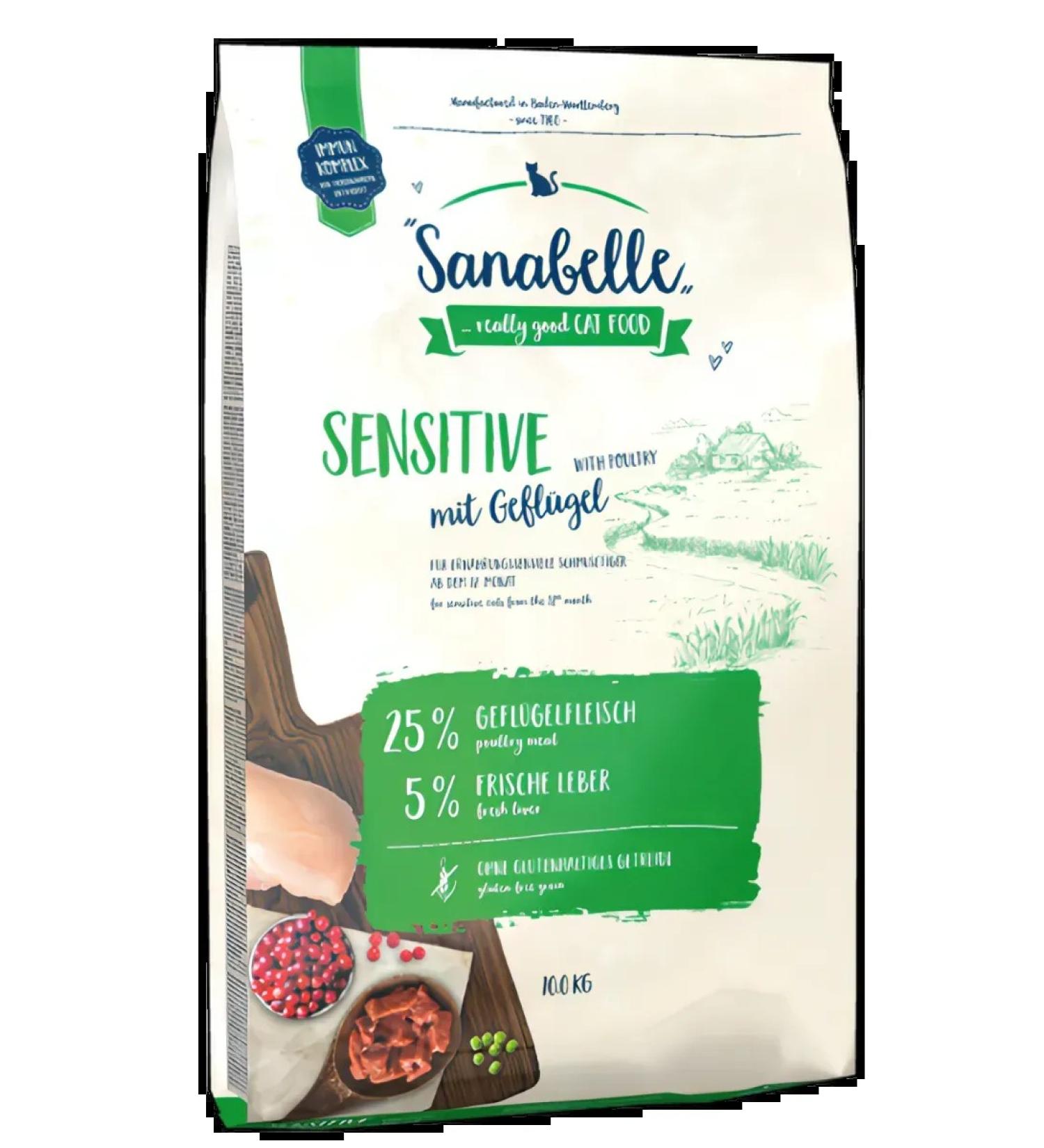 Sanabelle Sensitive cat food (chicken) 8 kg