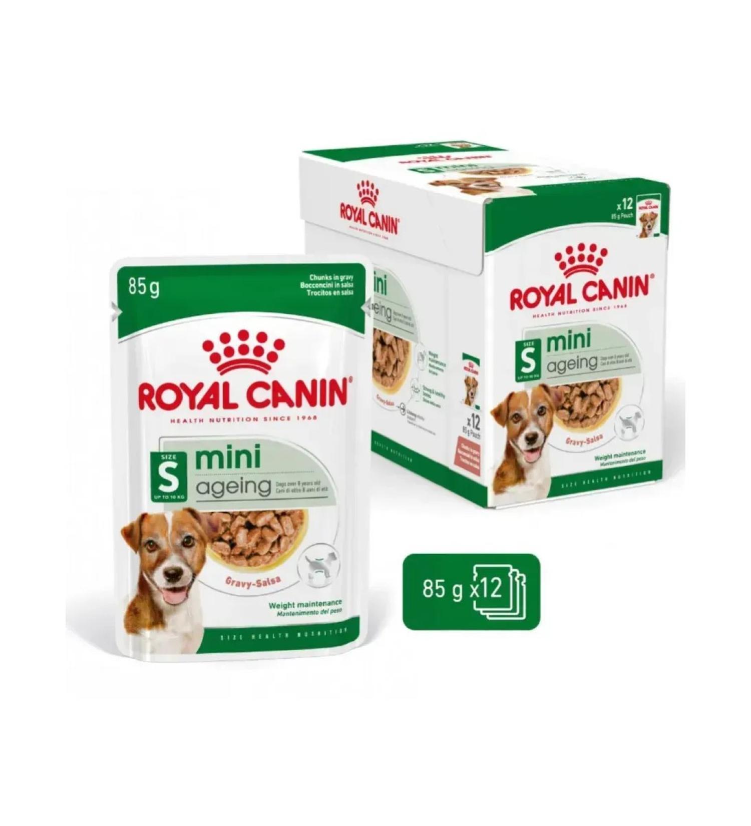 ROYAL CANIN Wet feed for dogs Mini Ageing 8+ 12 x 85 g - Buy Online on GoSupps.com