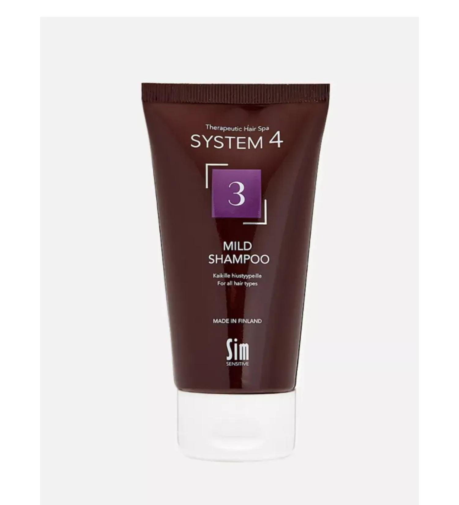 SYSTEM 4 Therapeutic shampoo No. 3 Mild Shampoo 75ML - Buy Online on GoSupps.com