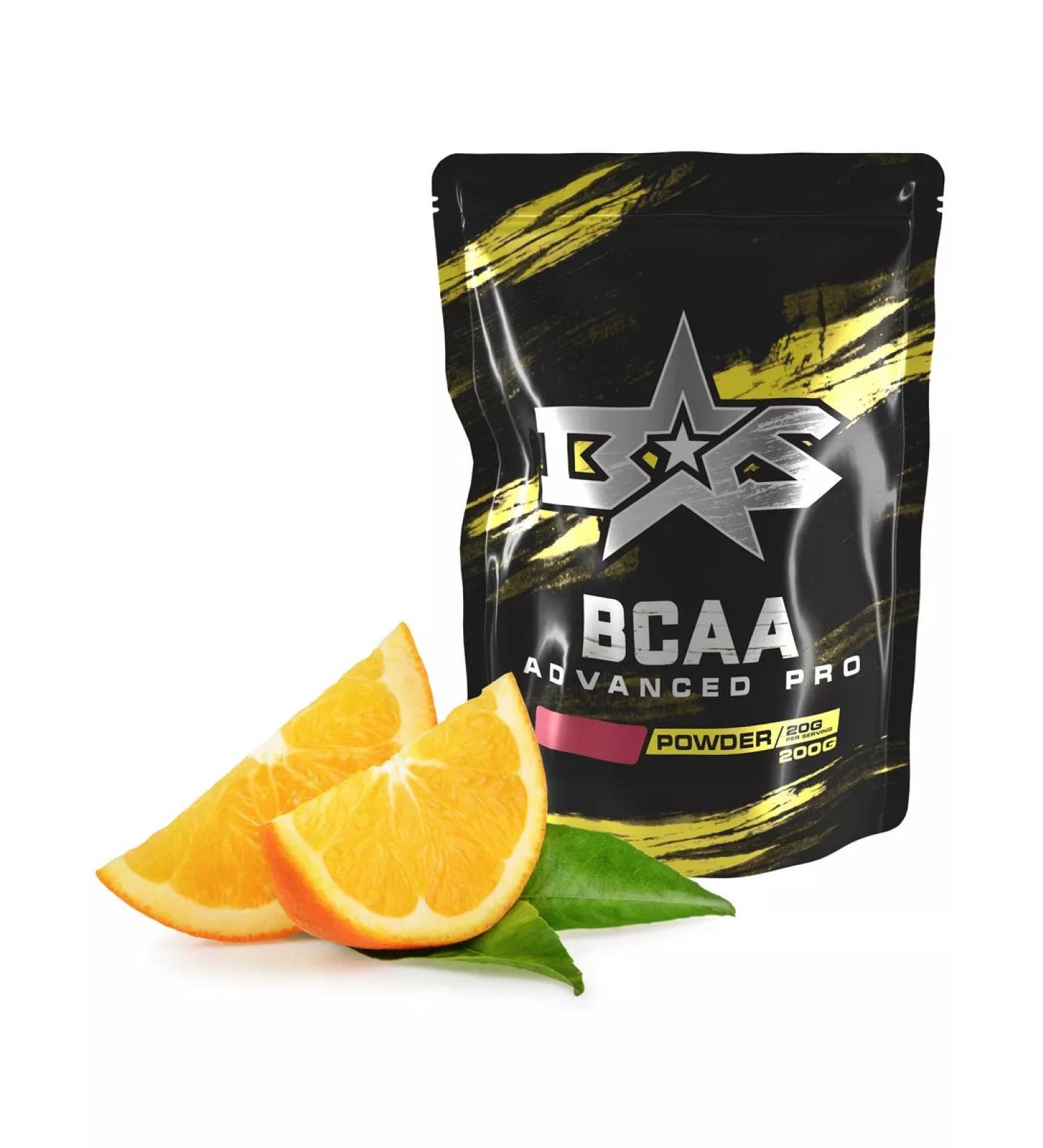 Binasport Advanced Pro BCAA powder 200 g (orange) - Buy Online on GoSupps.com