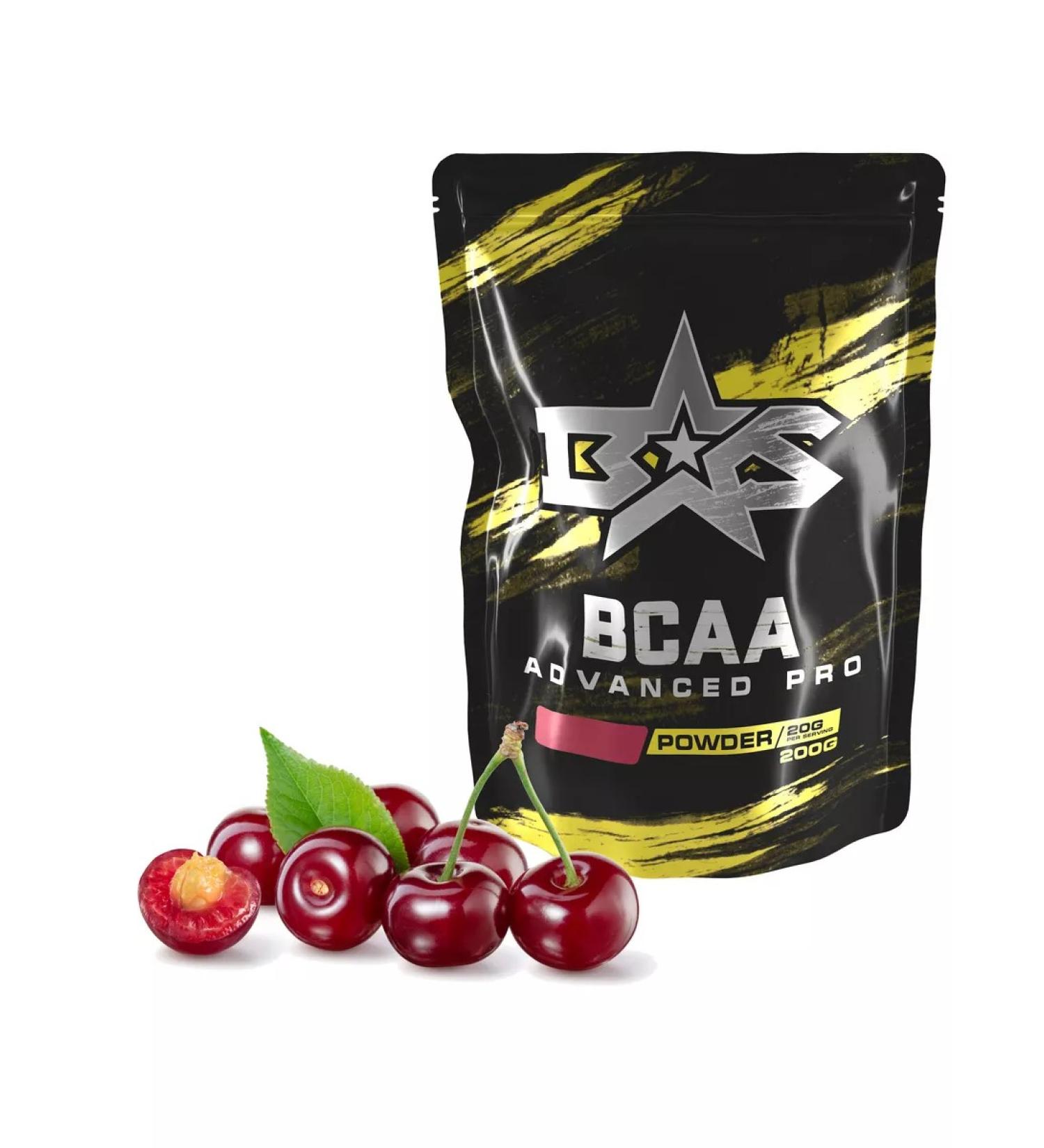Binasport Advanced Pro BCAA powder 200 g (cherry) - Buy Online on GoSupps.com
