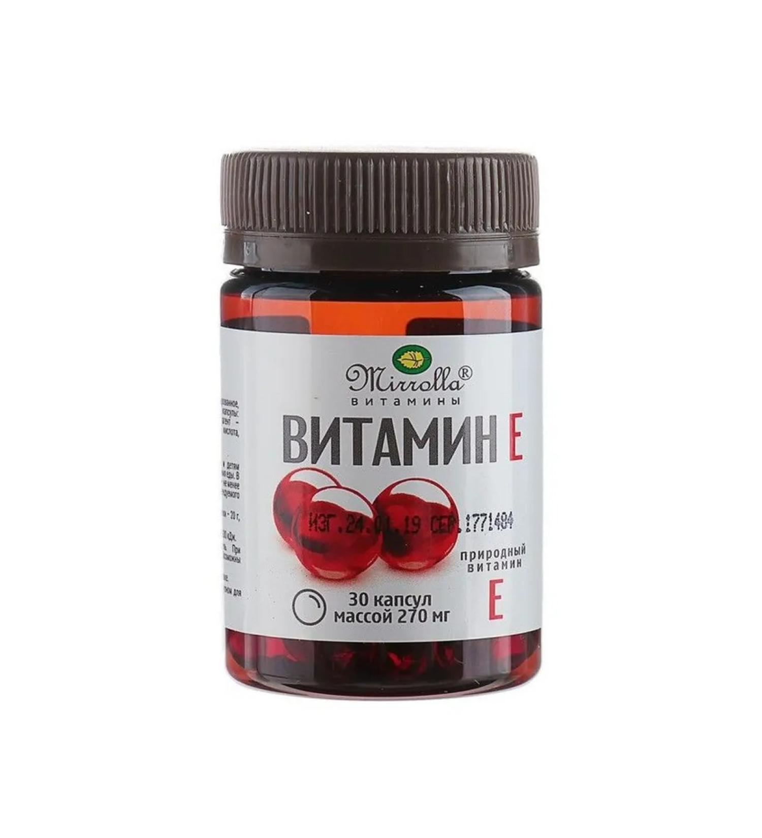 Mirrolla/Mirolla Vitamin E Mirrolla 30 capsules - Buy Online on GoSupps.com