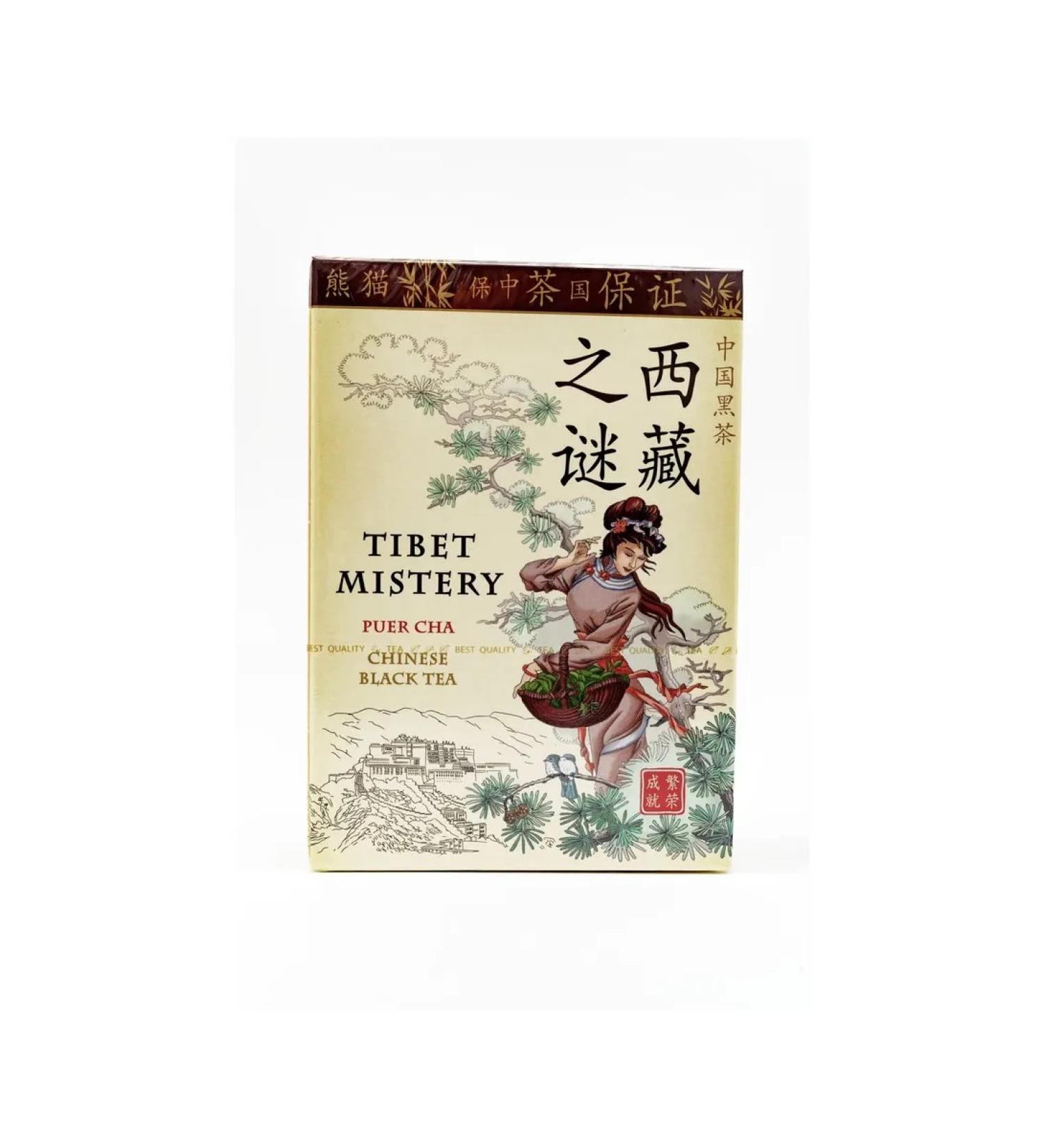 GREEN PANDA Tea rider Tibeta Black Puer Bigolistova 100g
