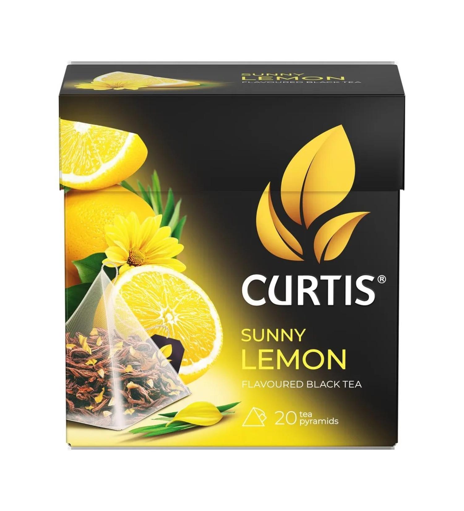 Curtis Sunny Lemon tea black flavored (1.7g x 20pcs) 34g