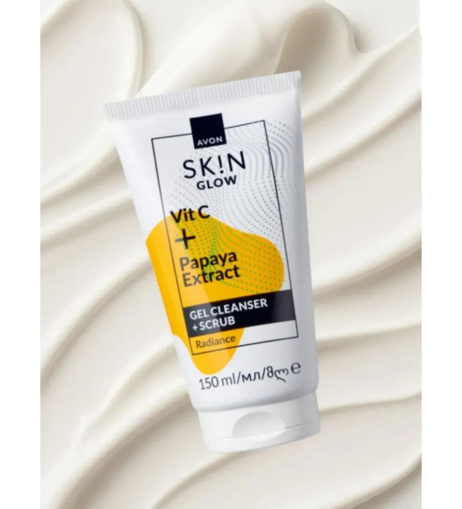 AVON Cleaning Gel-Crascob for the face of Skin Glow with vitamin C and