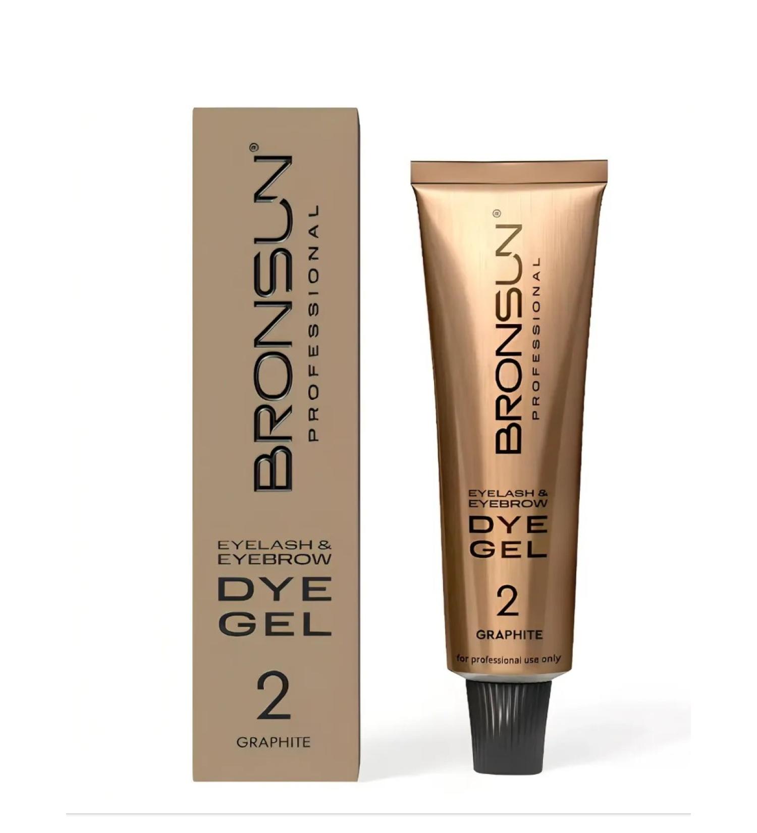 Bronsun Gel-color for eyelashes and eyebrows No. 2 graphite 15 ml - Buy Online on GoSupps.com