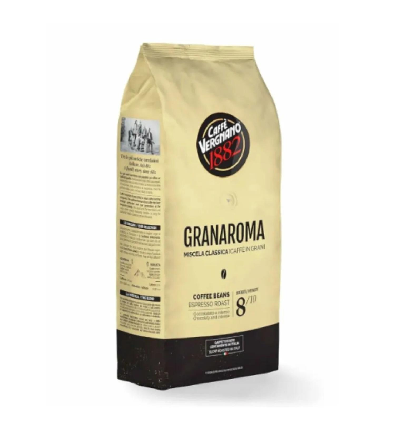 VERGNANO Grain coffee Gran Aroma 1kg - Buy Online on GoSupps.com
