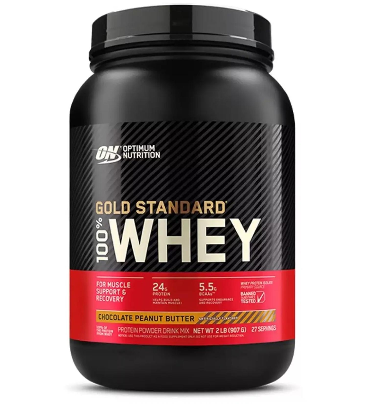 Optimum Nutrition Protein 100% Whey Gold Standard 907 Chocolate-mare pasta - Buy Online on GoSupps.com