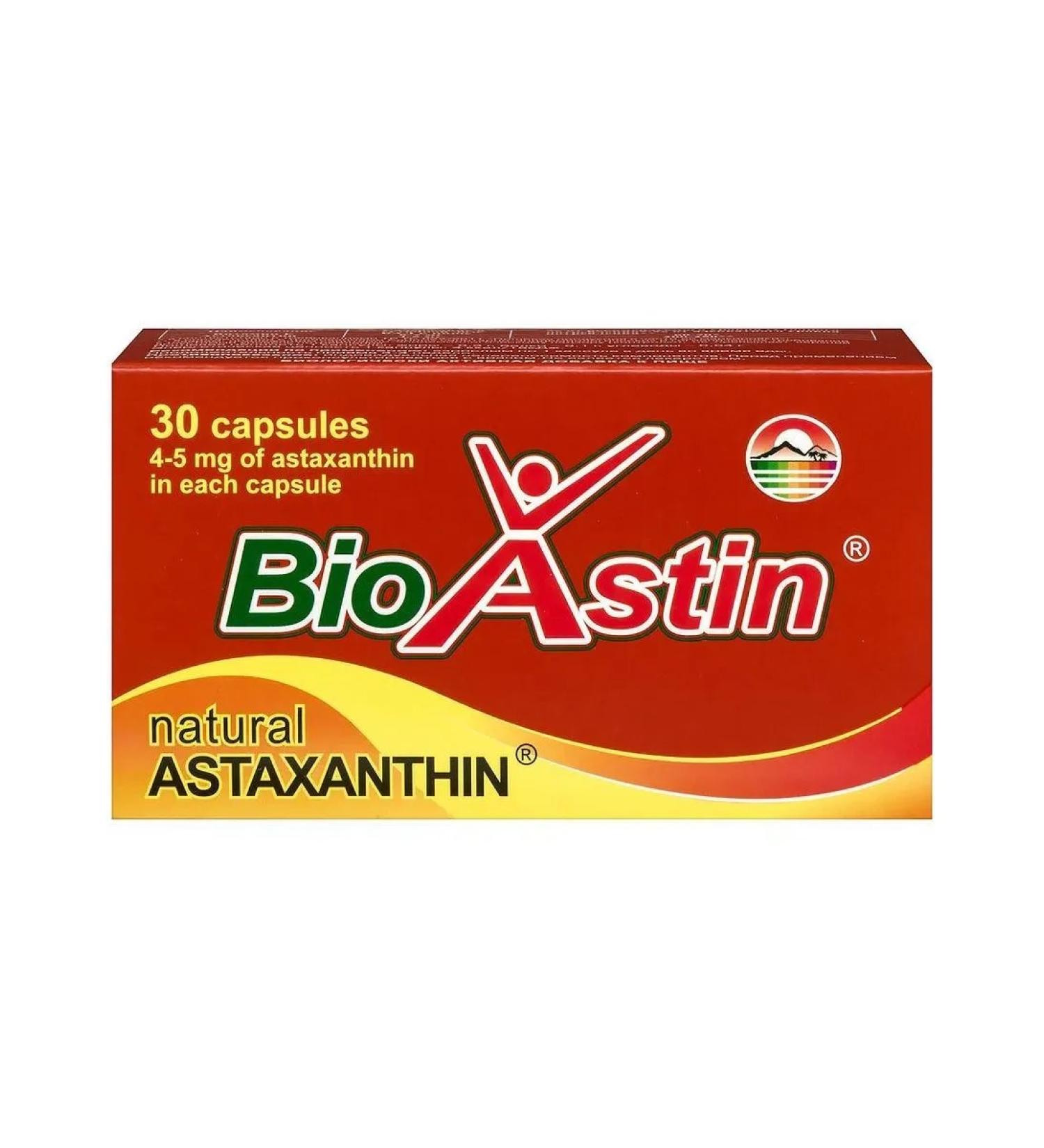 BioAstin Astaxantin n30 caps 500 mg - Buy Online on GoSupps.com