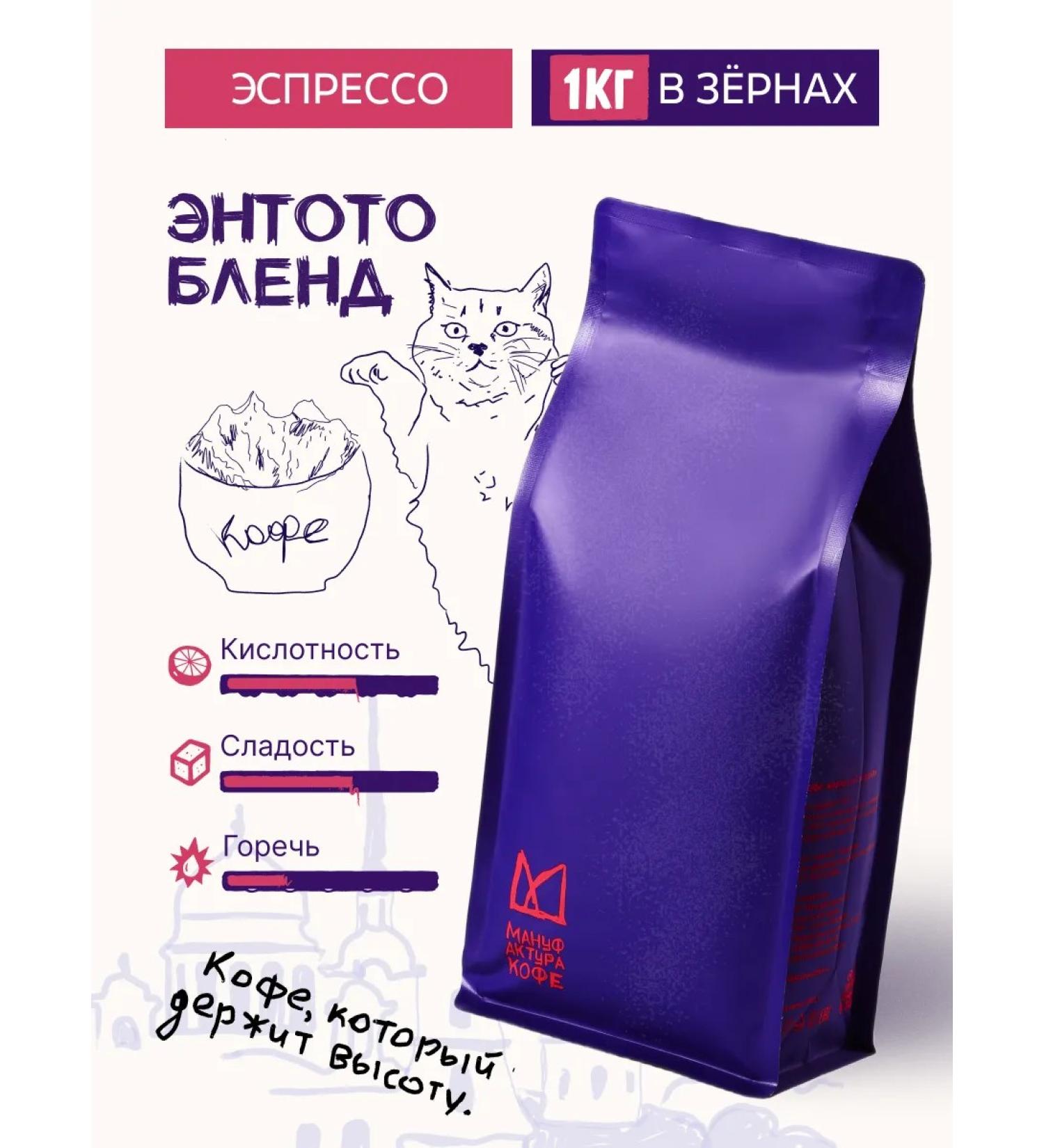 Coffee Manufactory Coffee cereal endoto Arabica Blend 100% 1 kg - Buy Online on GoSupps.com