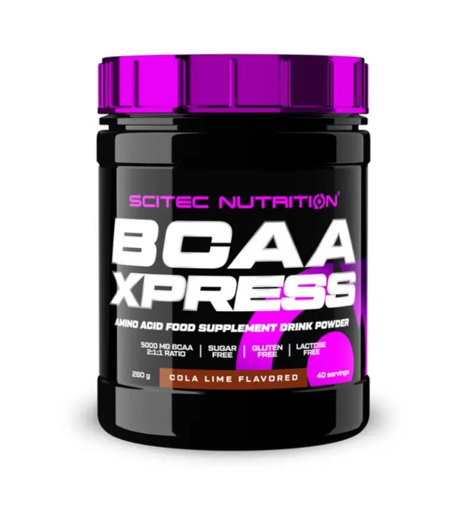 Scitec Nutrition Amino acids in the powder of the SCITEC BCAA XPress 280 grams of Cola - Buy Online on GoSupps.com