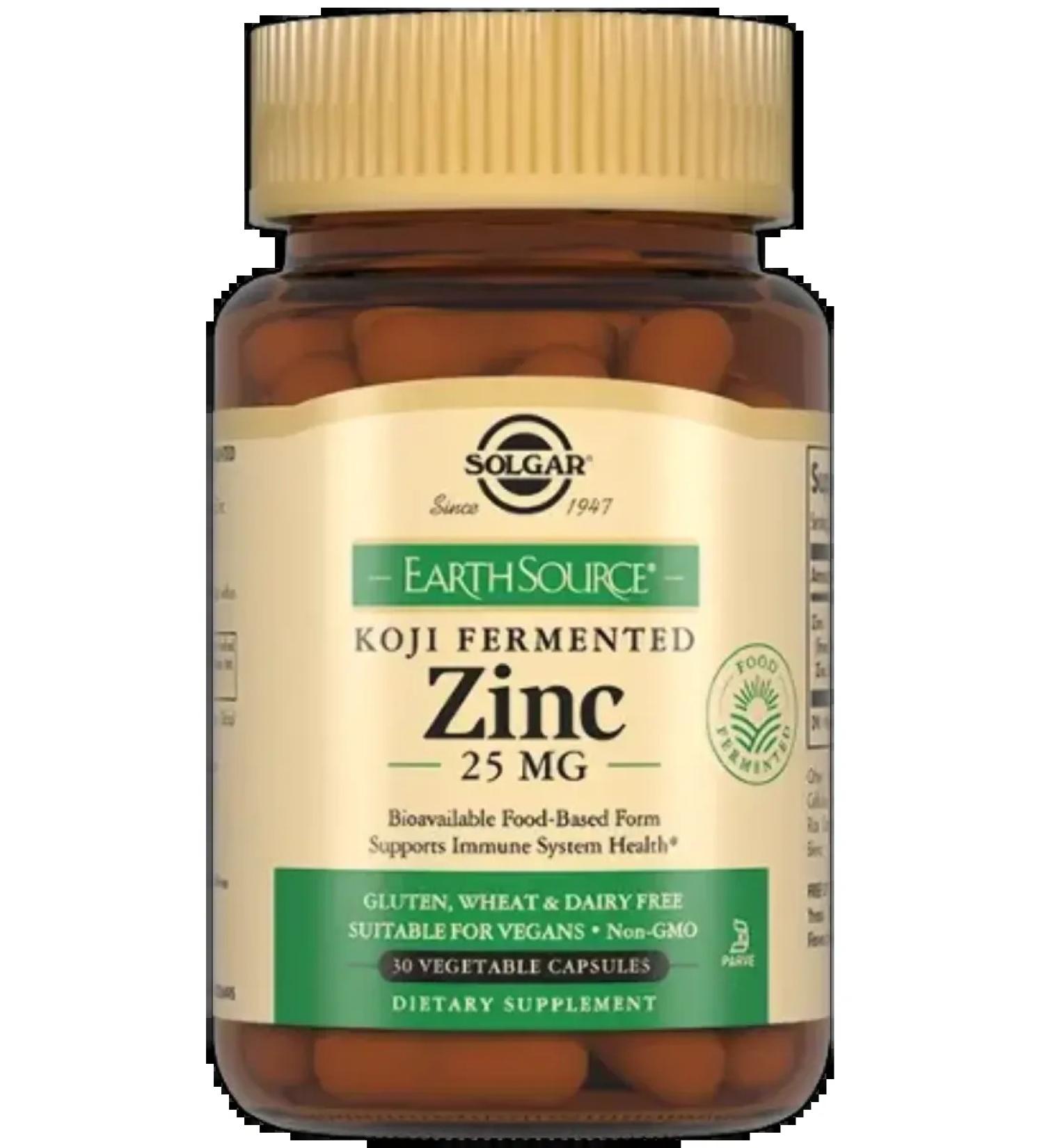 Solgar zinc 25 mg in the enzyme culture of Kodzhi 30 pcs