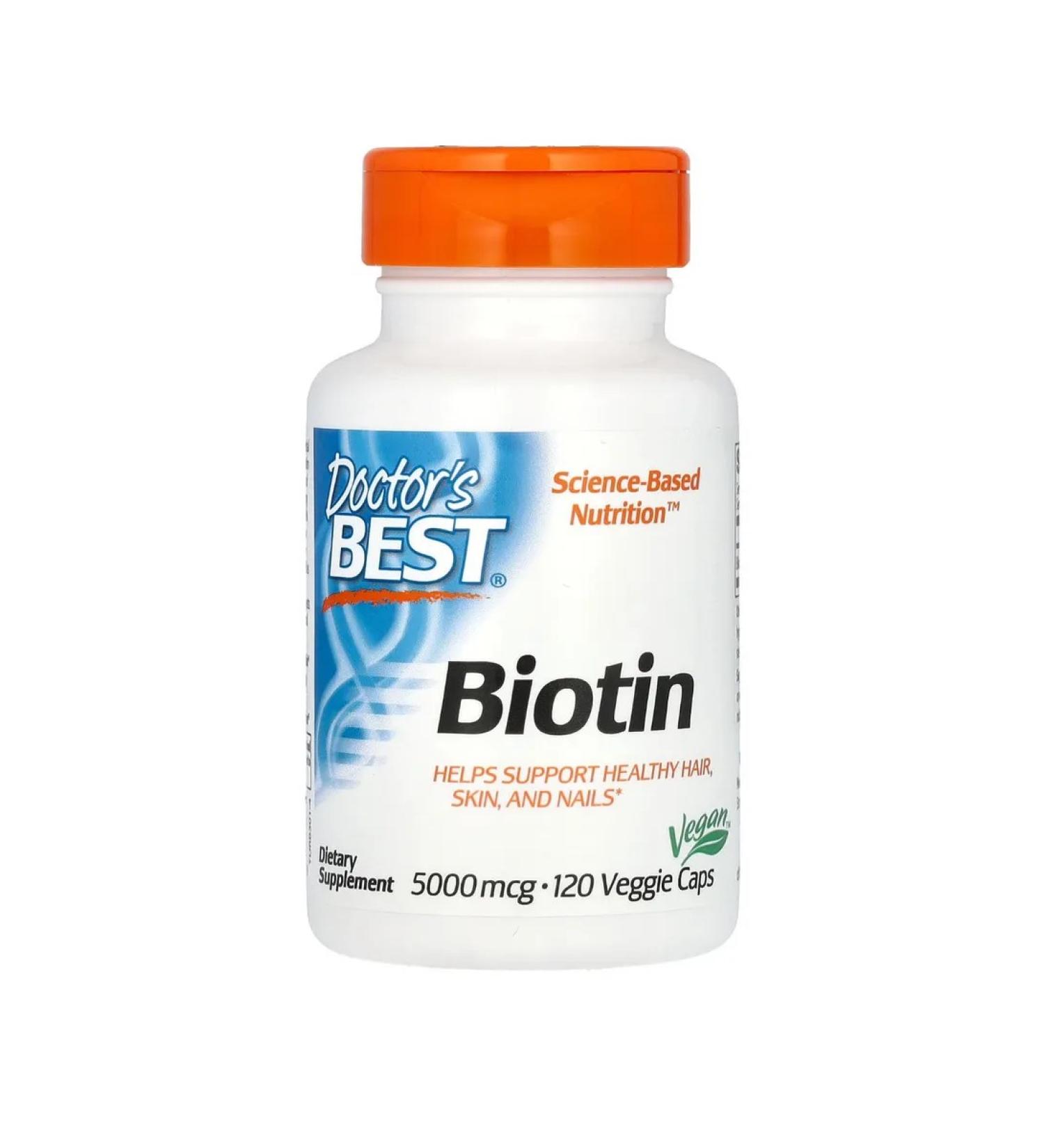 Doctor's Best BIOTIN 5000Mg 120 capsules