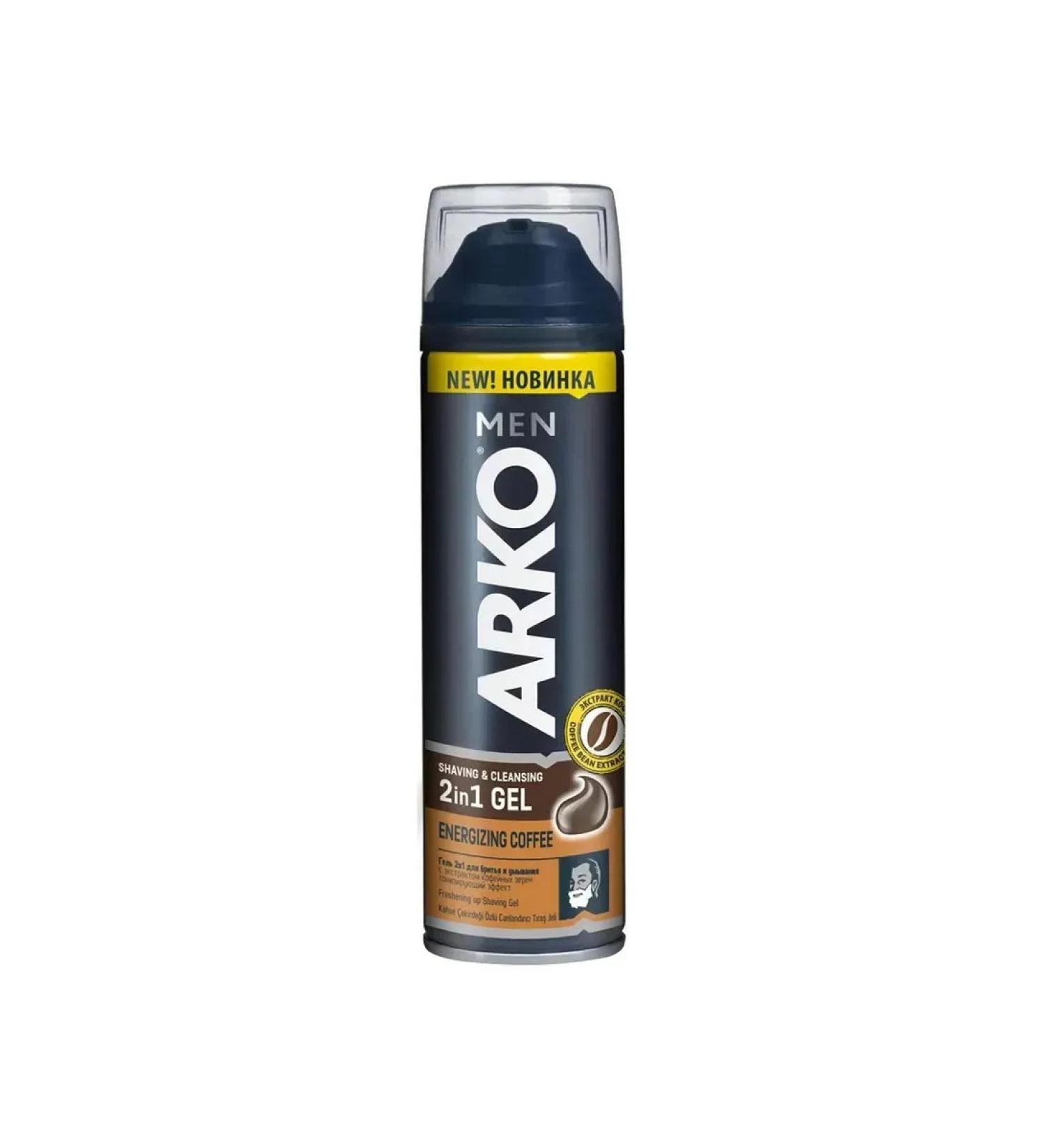 ARKO MEN Shaving and washing gel Men Coffee 2B1 200ml - Buy Online on GoSupps.com