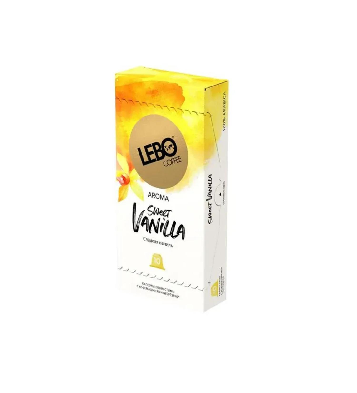 Lebo Coffee in Sweet Vanilla capsules with vanilla aroma 10 capsules - Buy Online on GoSupps.com