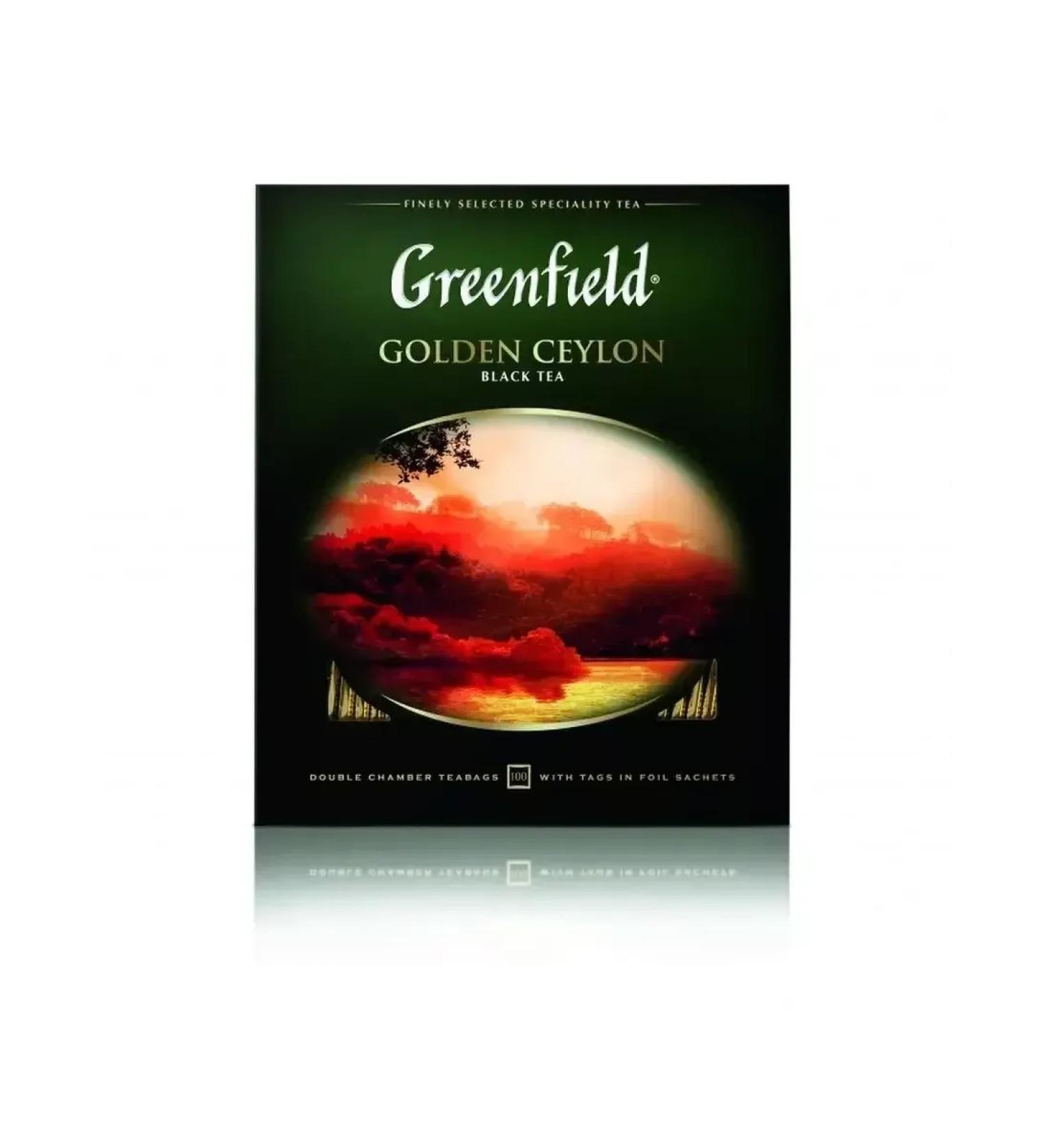 Greenfield Tea Golden Ceylon Black 100 Pack UK - Buy Online on GoSupps.com