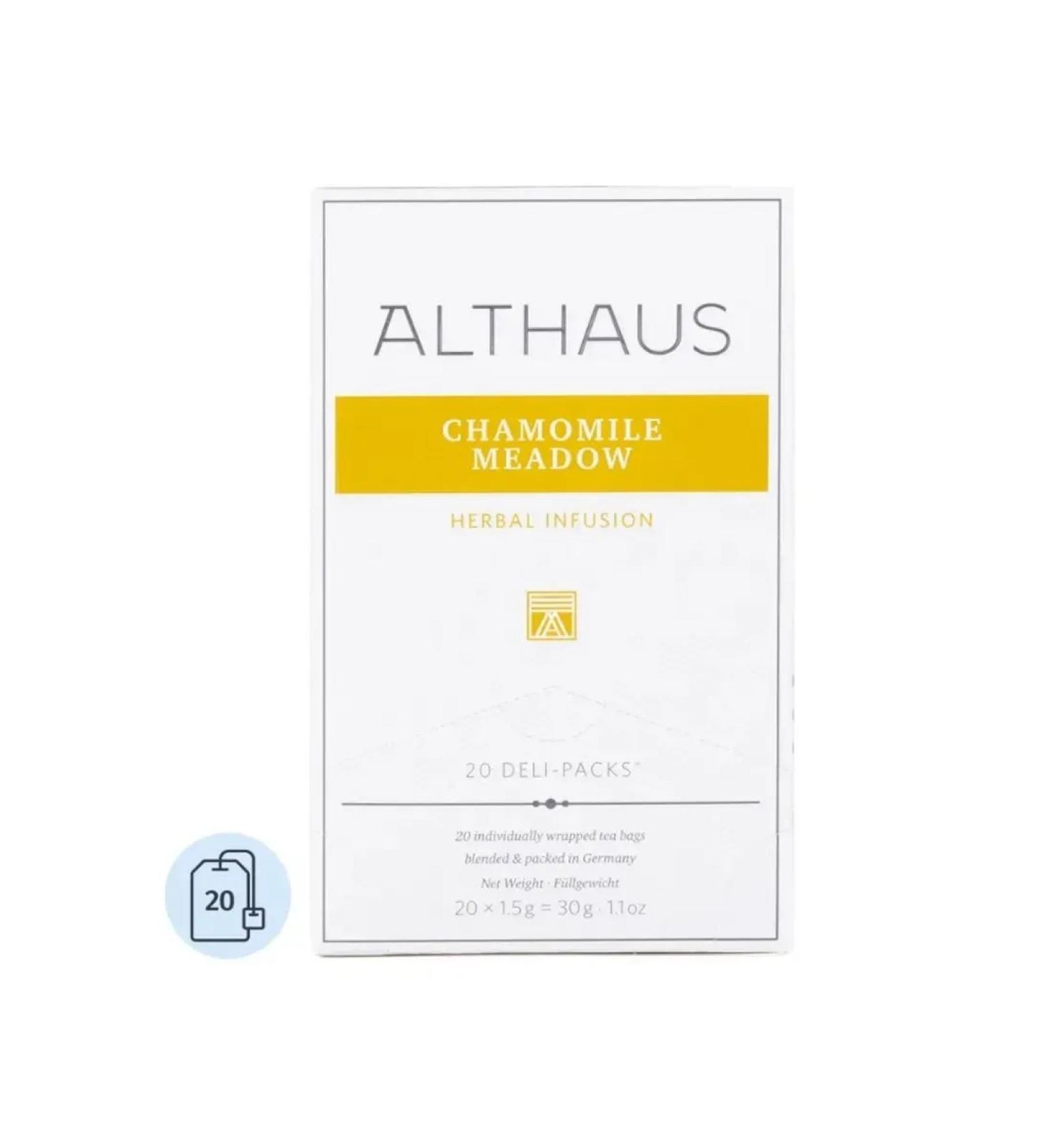 ALTHAUS Herbal tea in Chamomile Meadow bags 20 packs - Buy Online on GoSupps.com