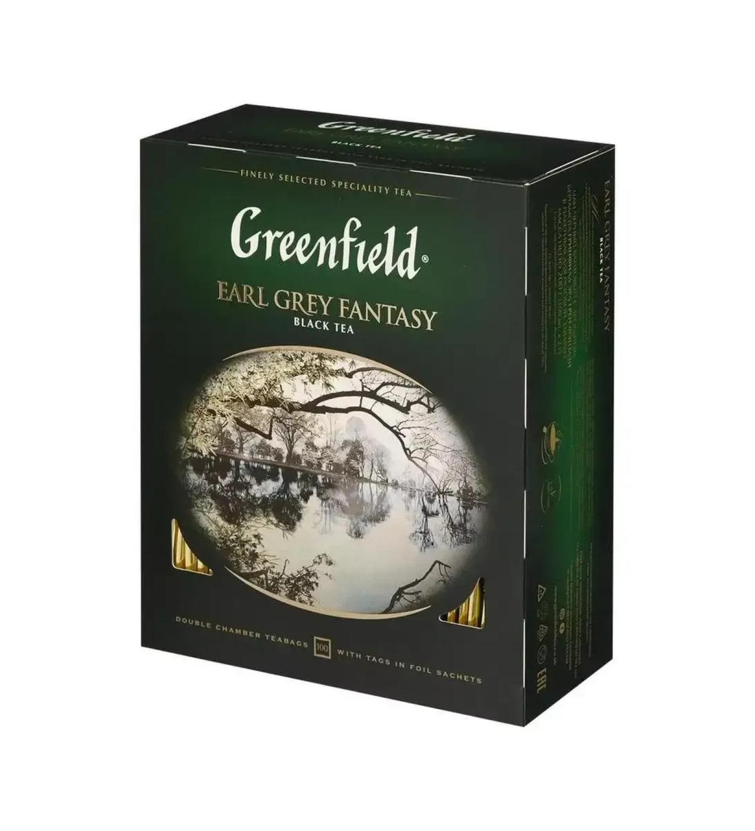 Greenfield Tea Earl Grey Fantasy Black 100 Pak UC - Buy Online on GoSupps.com