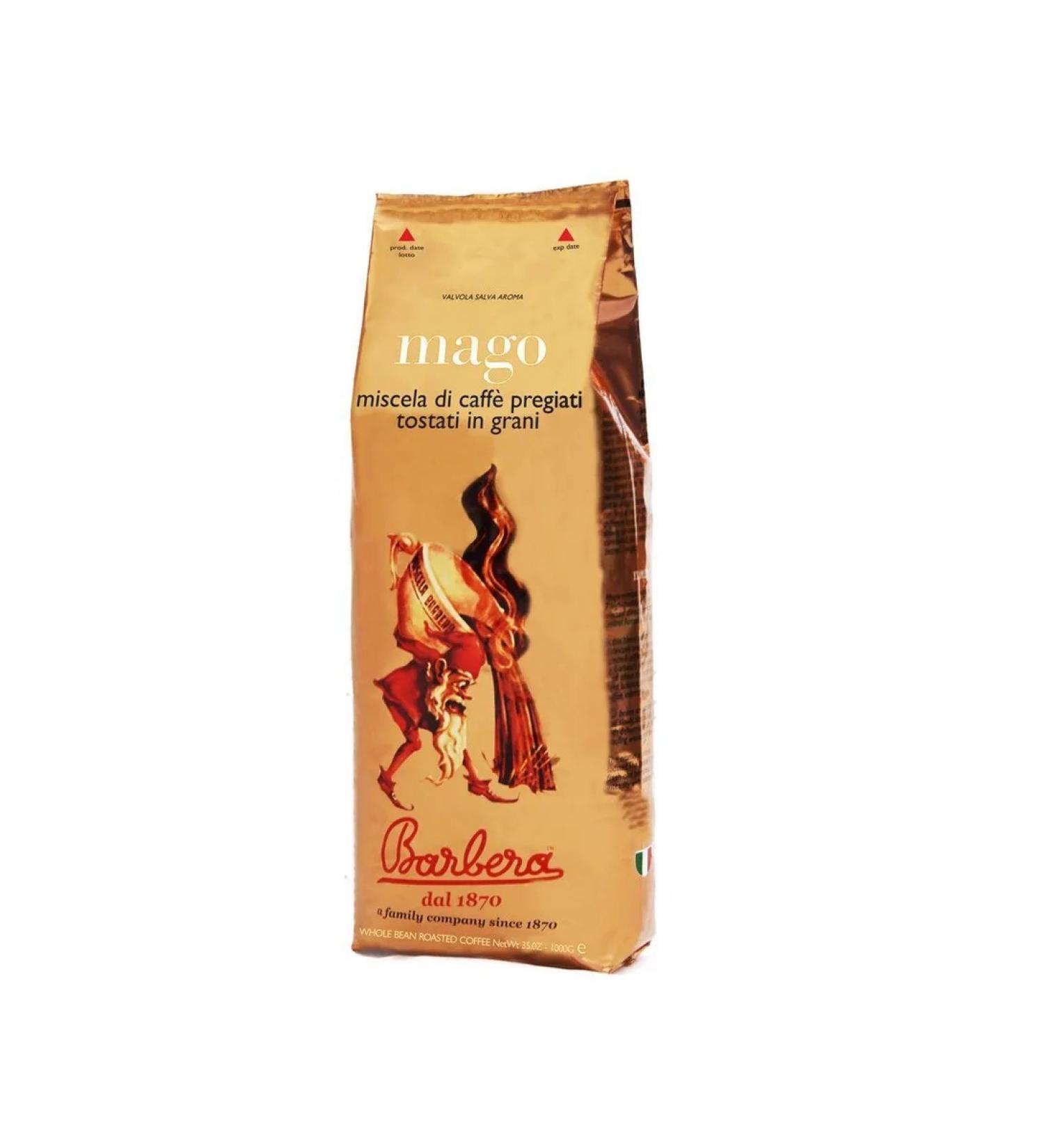 BARBERA Caff Coffee in the grains of Barbera Mago 1000g 80% of arabica - 20% of Robust - Buy Online on GoSupps.com