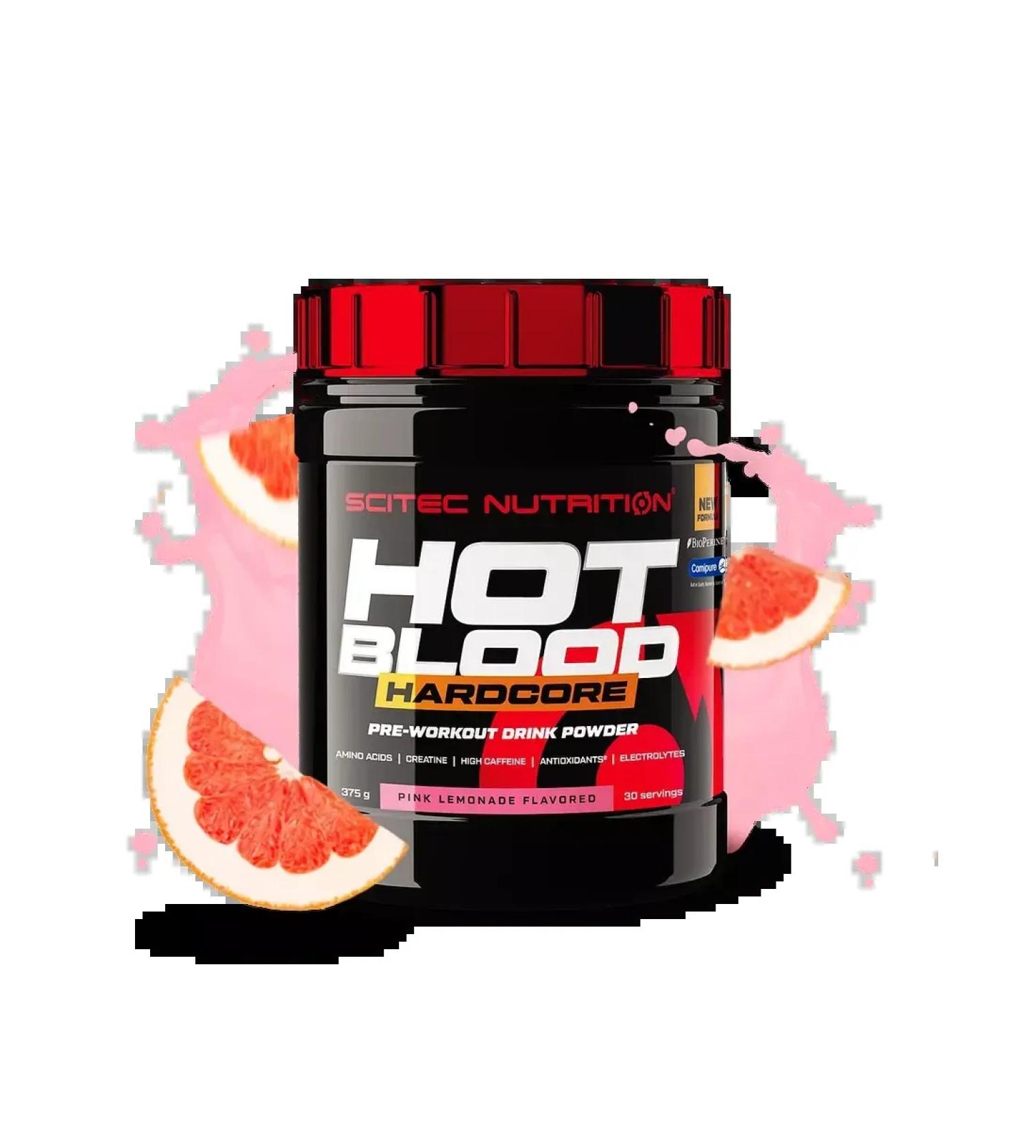 Scitec Nutrition Hot Blood Hardcore 375G Lemonad - Buy Online on GoSupps.com