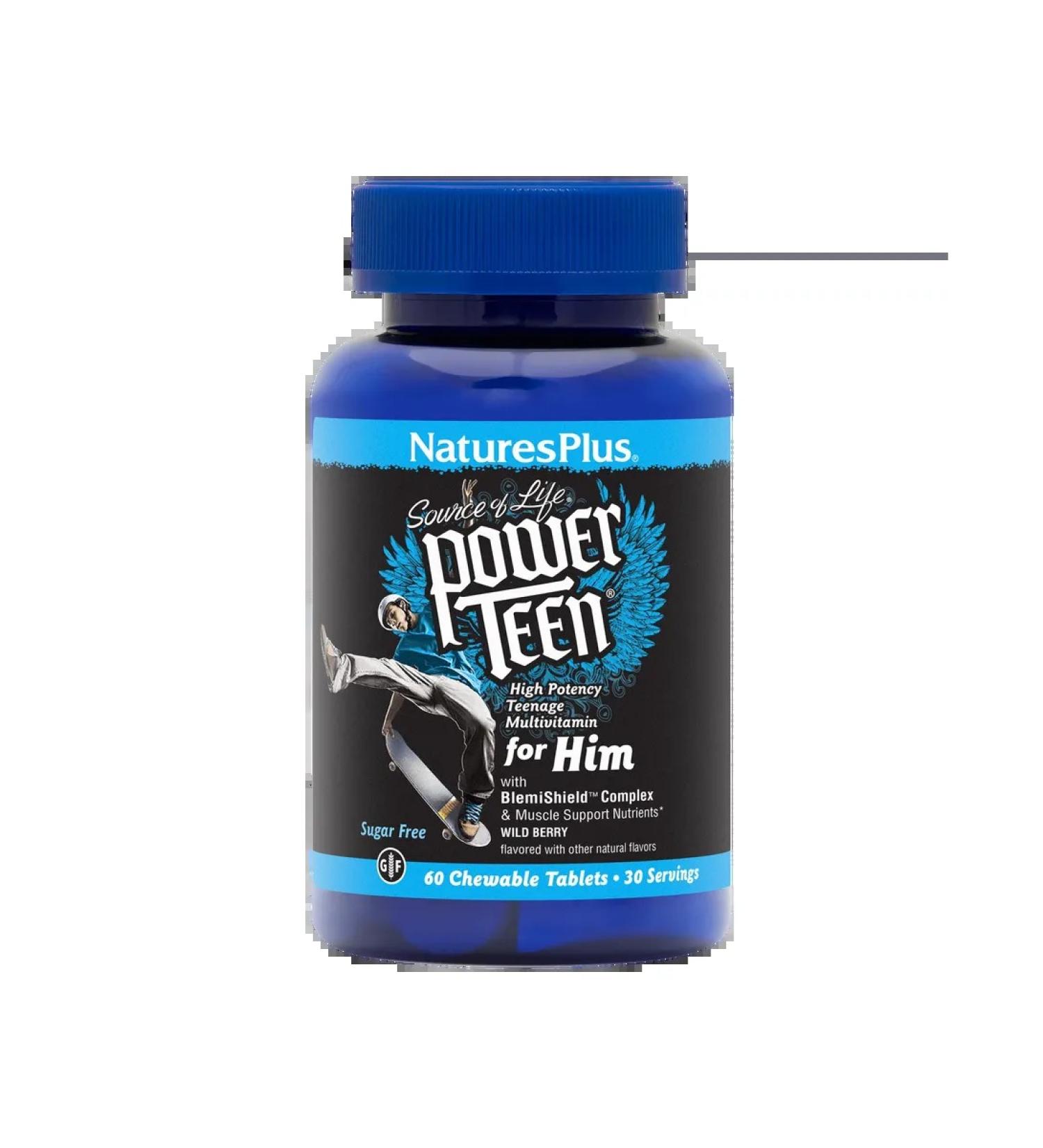 Natures Plus Vitamins for teenage boys 60 pcs - Buy Online on GoSupps.com